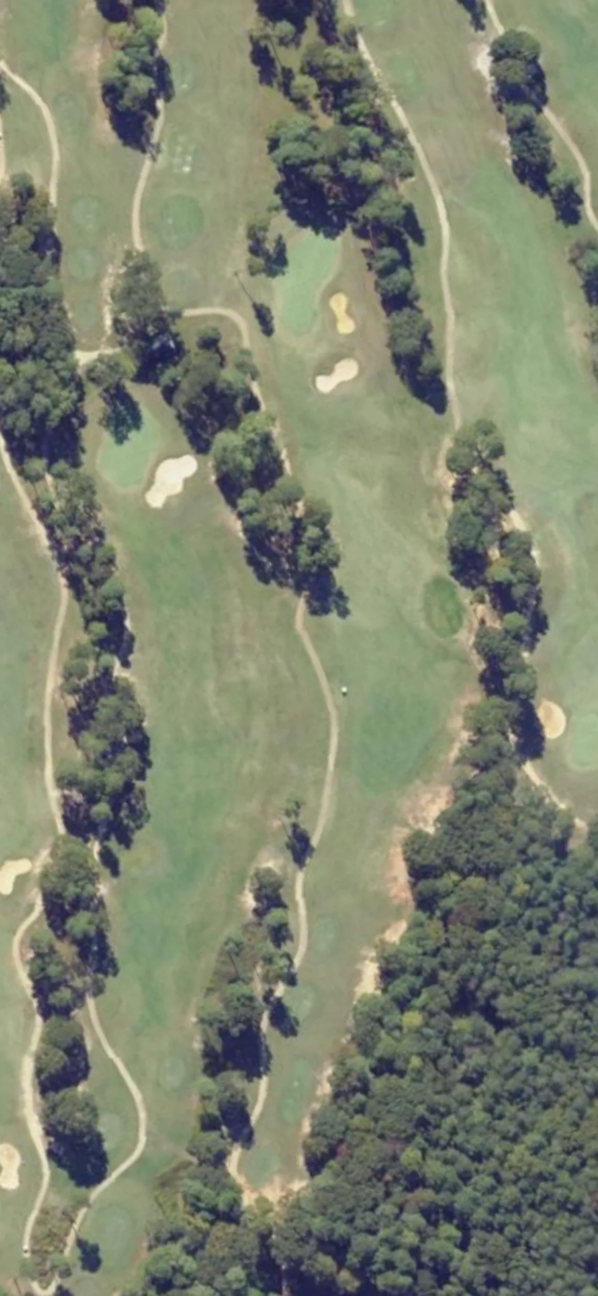Kiskiack Golf Club hole 4 aerial preview, par 4, 391 yards