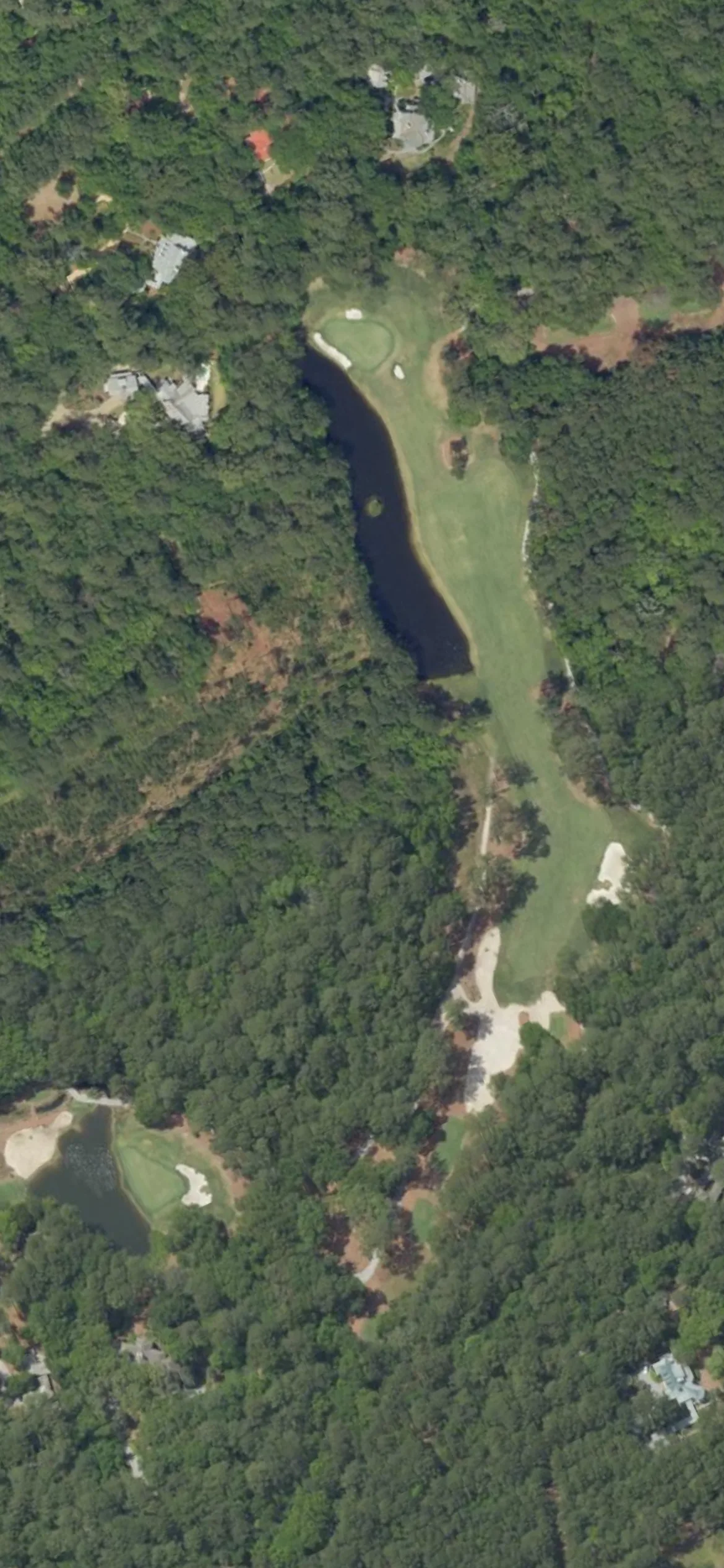 Old Tabby Links hole 4 aerial preview, par 5, 585 yards