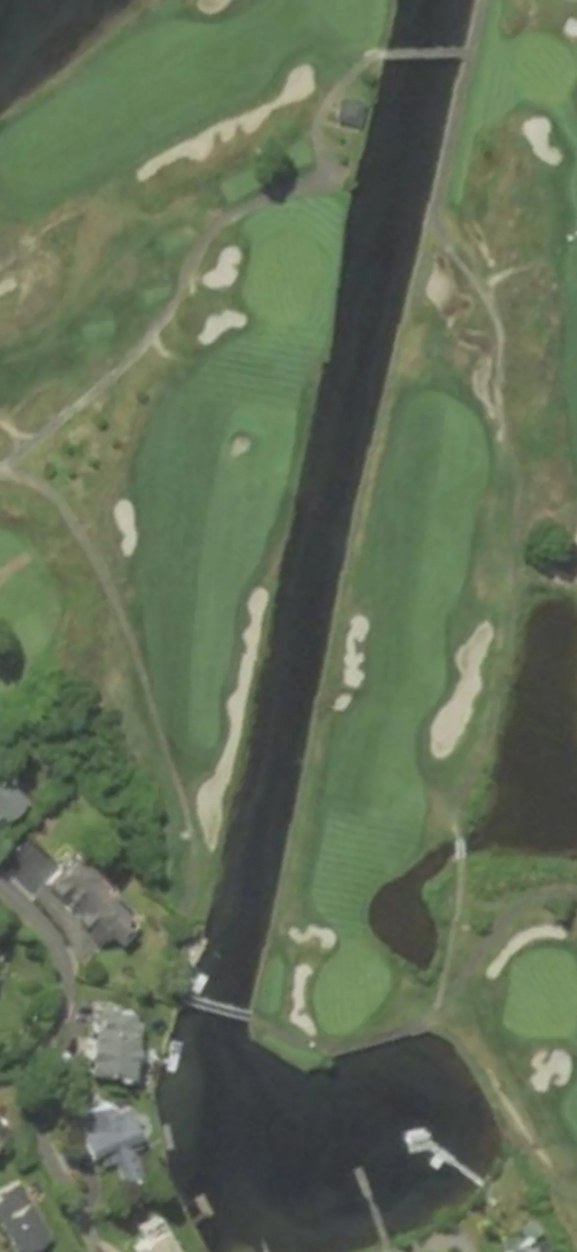 Seawane Club hole 4 aerial preview, par 4, 291 yards