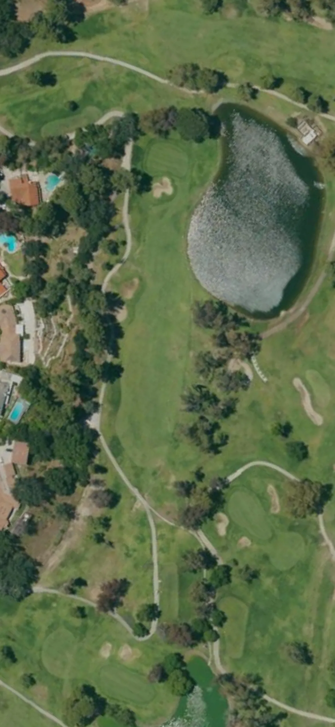 Vista Valencia Golf Club - Vista hole 7 aerial preview, par 4, 318 yards