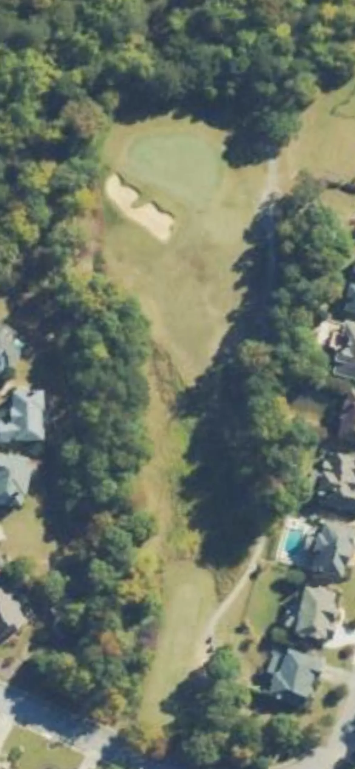 Trophy Club of Apalachee hole 4 aerial preview, par 3, 206 yards