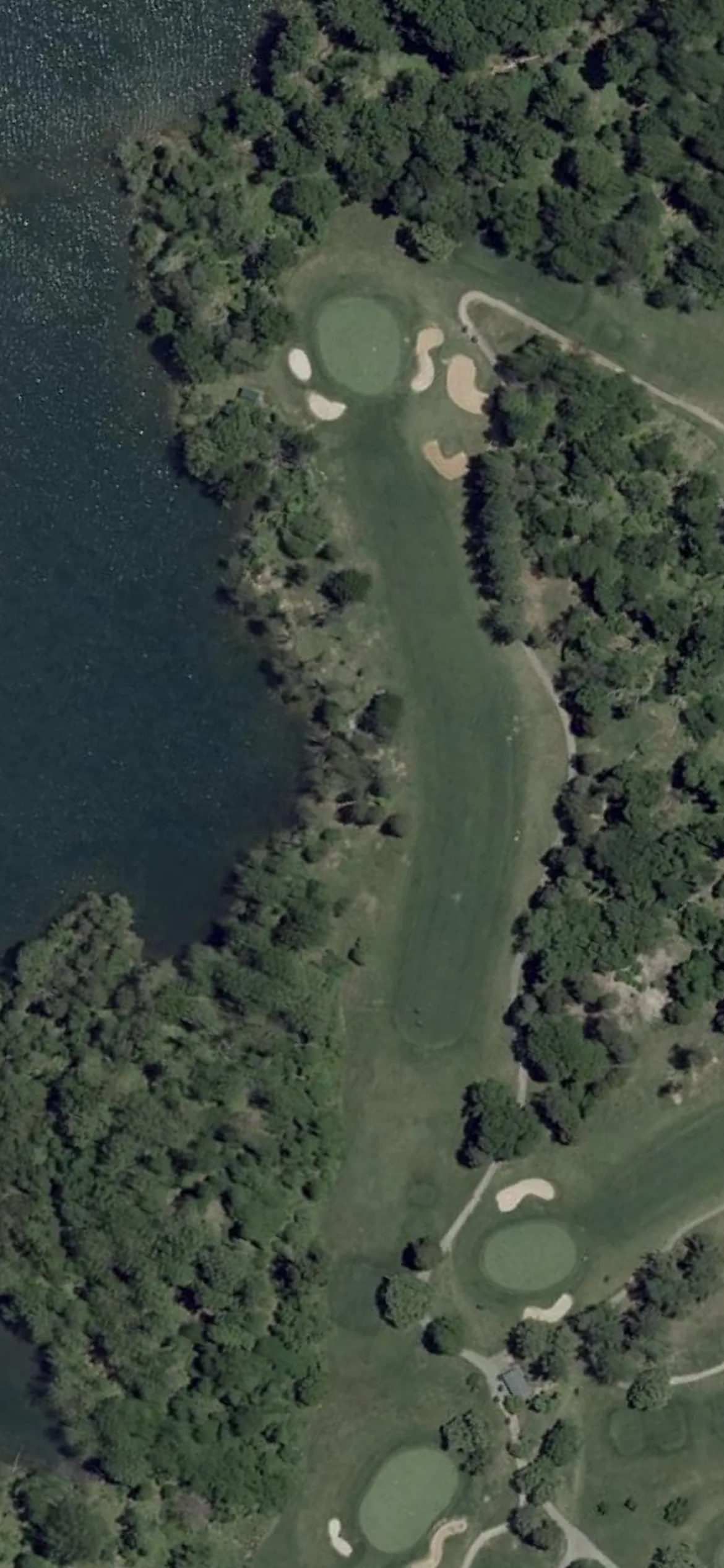 Pine Ridge Golf Course hole 10 aerial preview, par 4, 368 yards