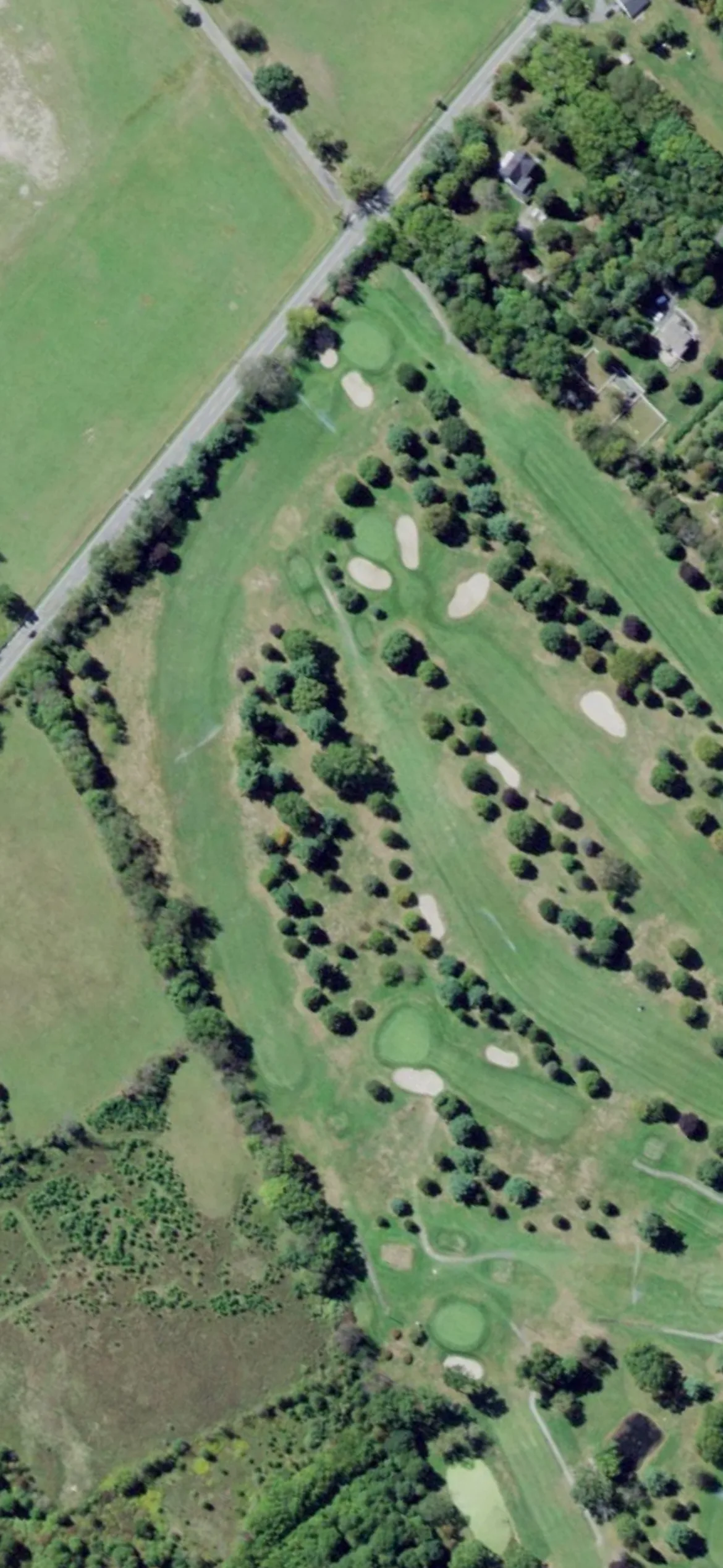 Otterkill Country Club hole 7 aerial preview, par 5, 561 yards