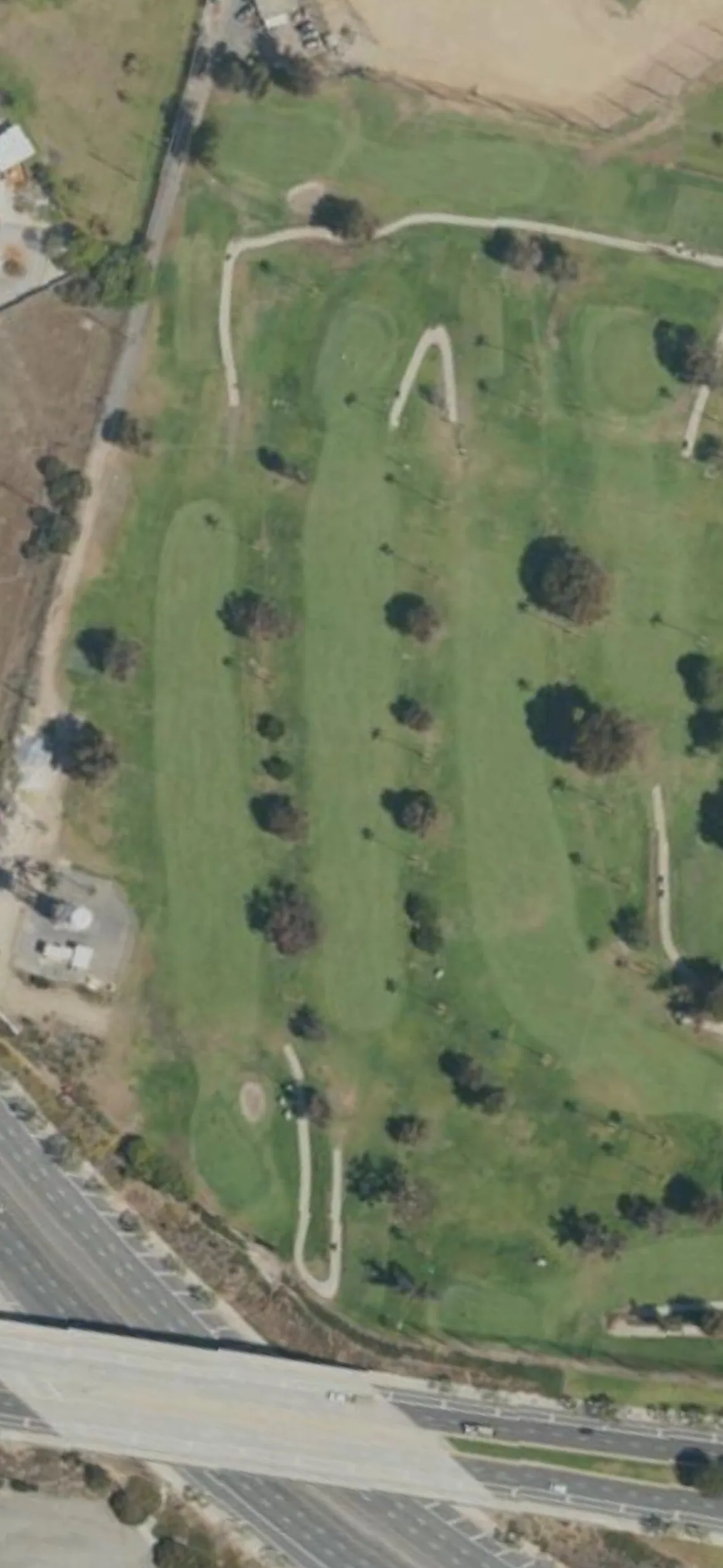 Westchester Golf Course hole 6 aerial preview, par 4, 283 yards