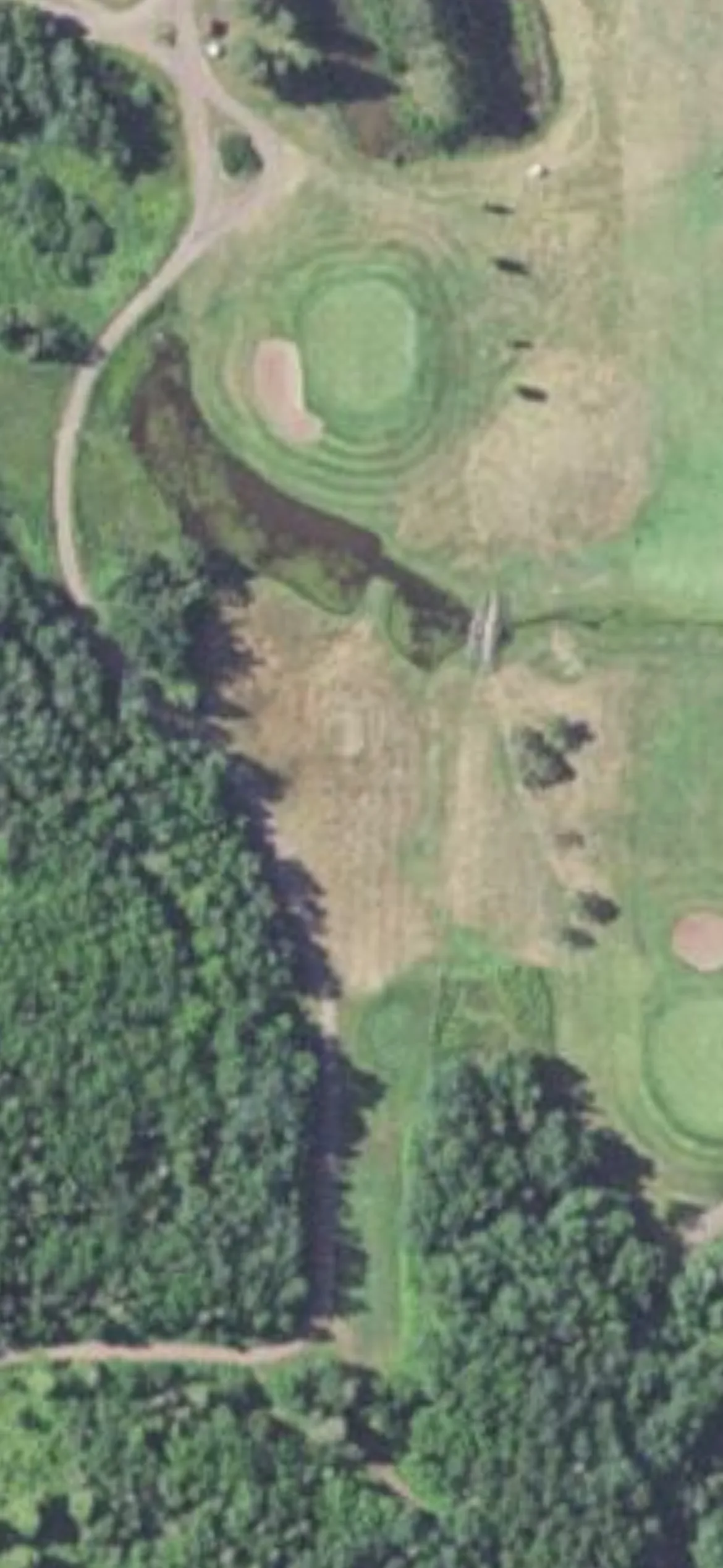Two Harbors - Lakeview National Golf Course hole 16 aerial preview, par 3, 194 yards