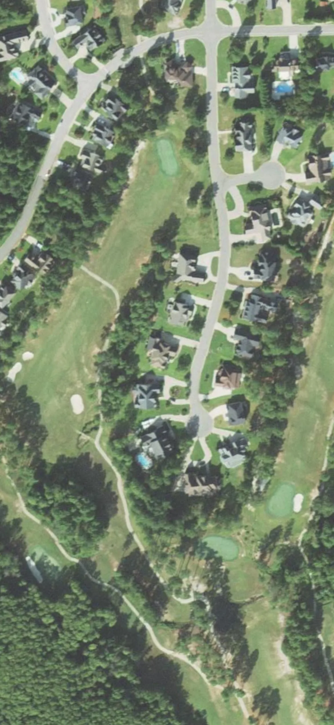 King's Grant G&CC hole 2 aerial preview, par 5, 460 yards