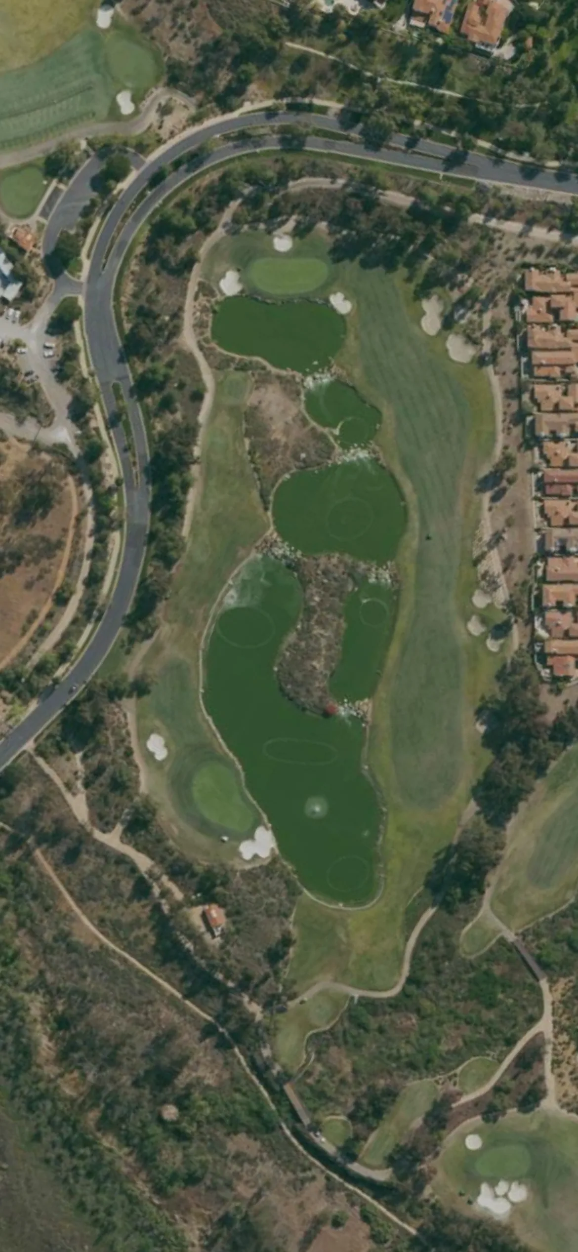The Crosby Club hole 16 aerial preview, par 5, 515 yards