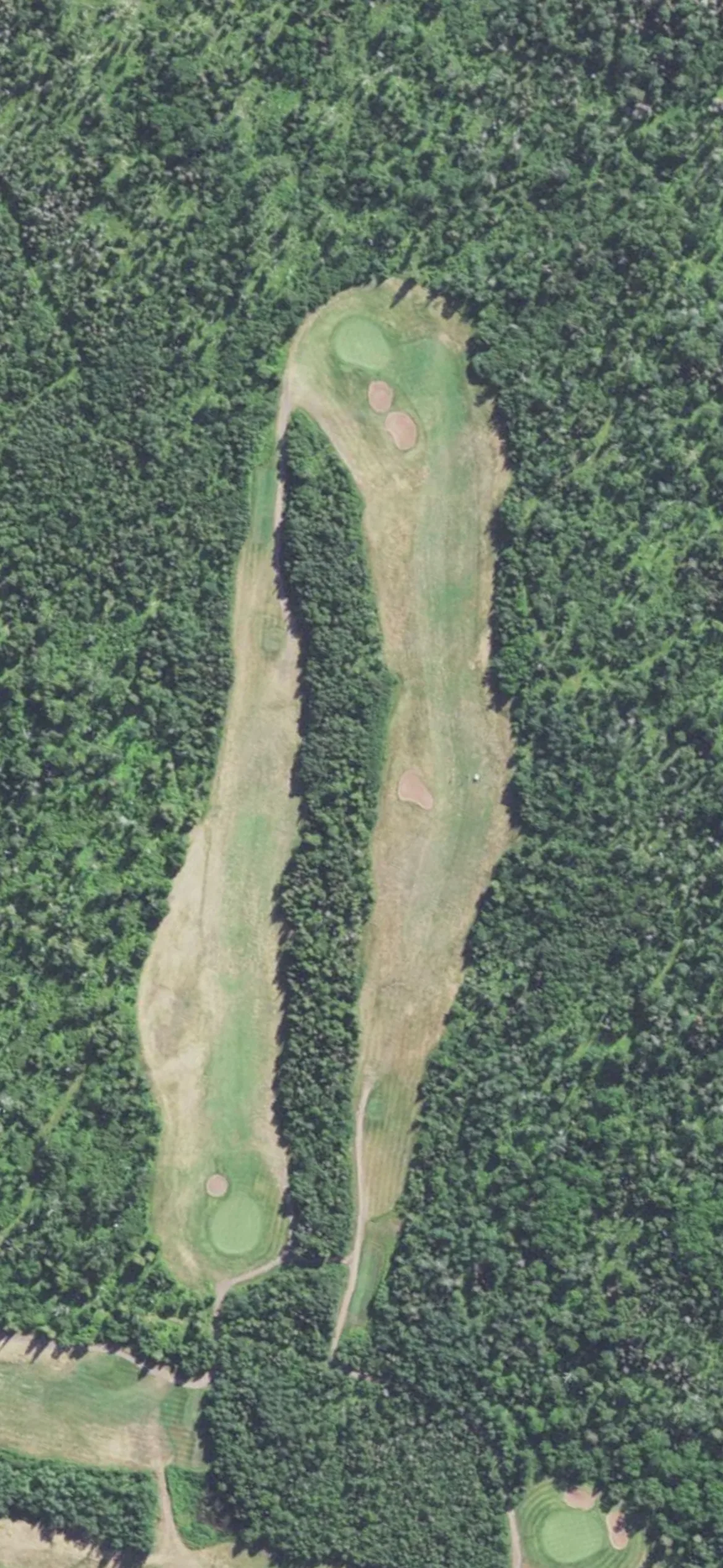 Two Harbors - Lakeview National Golf Course hole 3 aerial preview, par 5, 515 yards