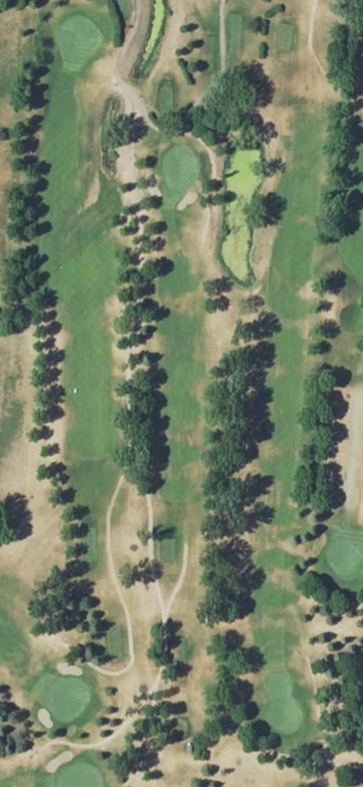 Litchfield Golf Club hole 4 aerial preview, par 4, 388 yards