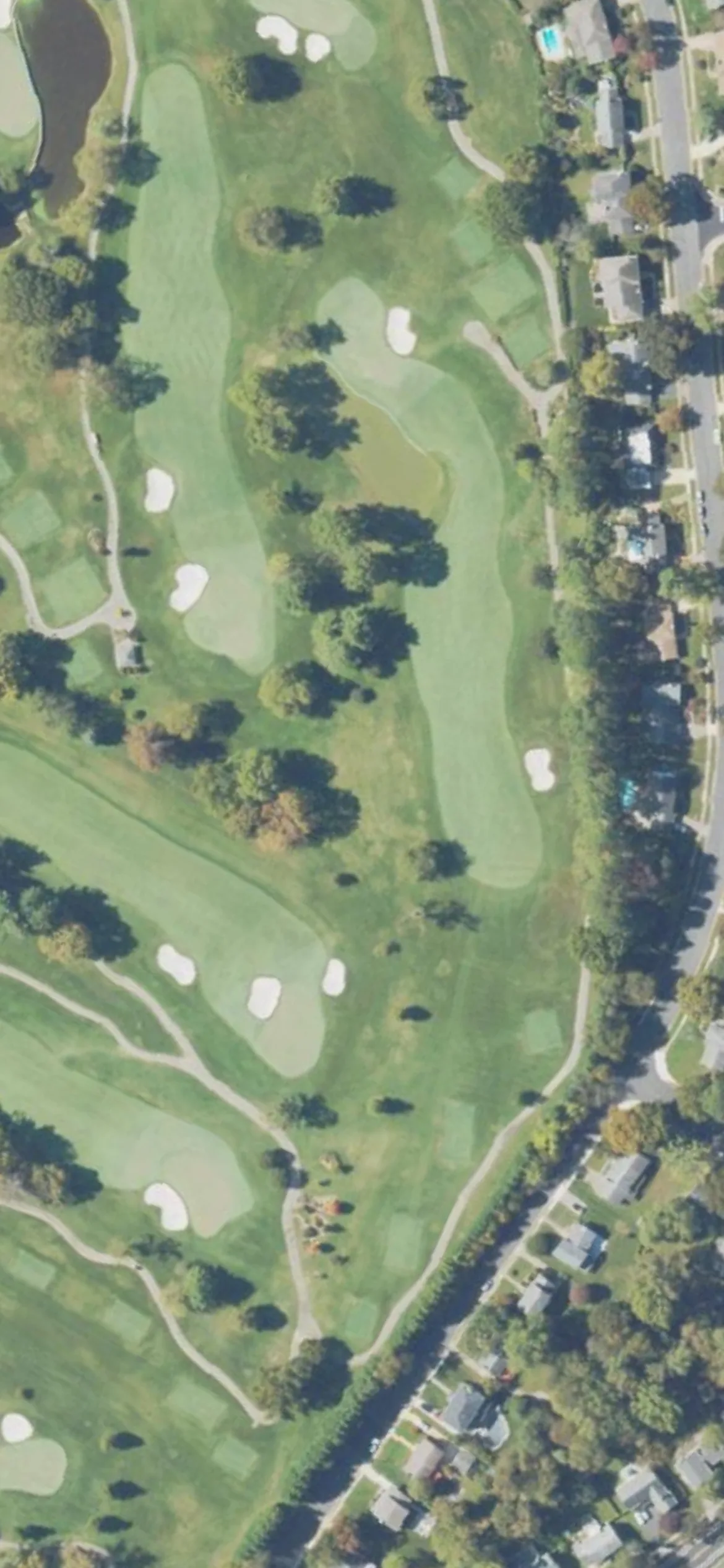 Westwood Country Club hole 3 aerial preview, par 4, 413 yards