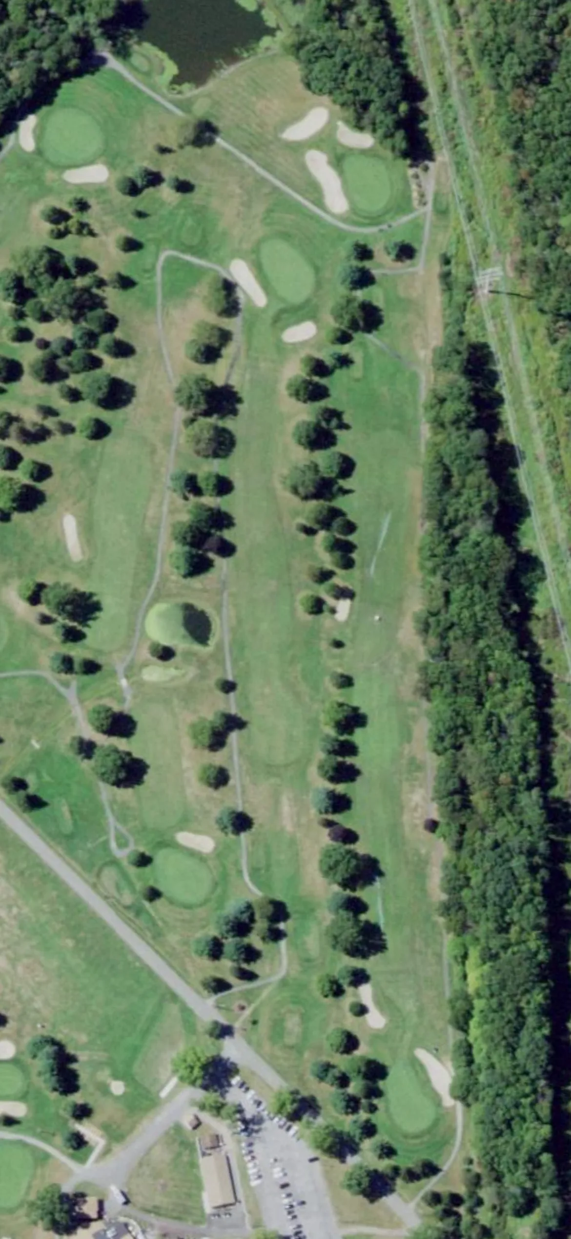 Otterkill Country Club hole 10 aerial preview, par 4, 428 yards