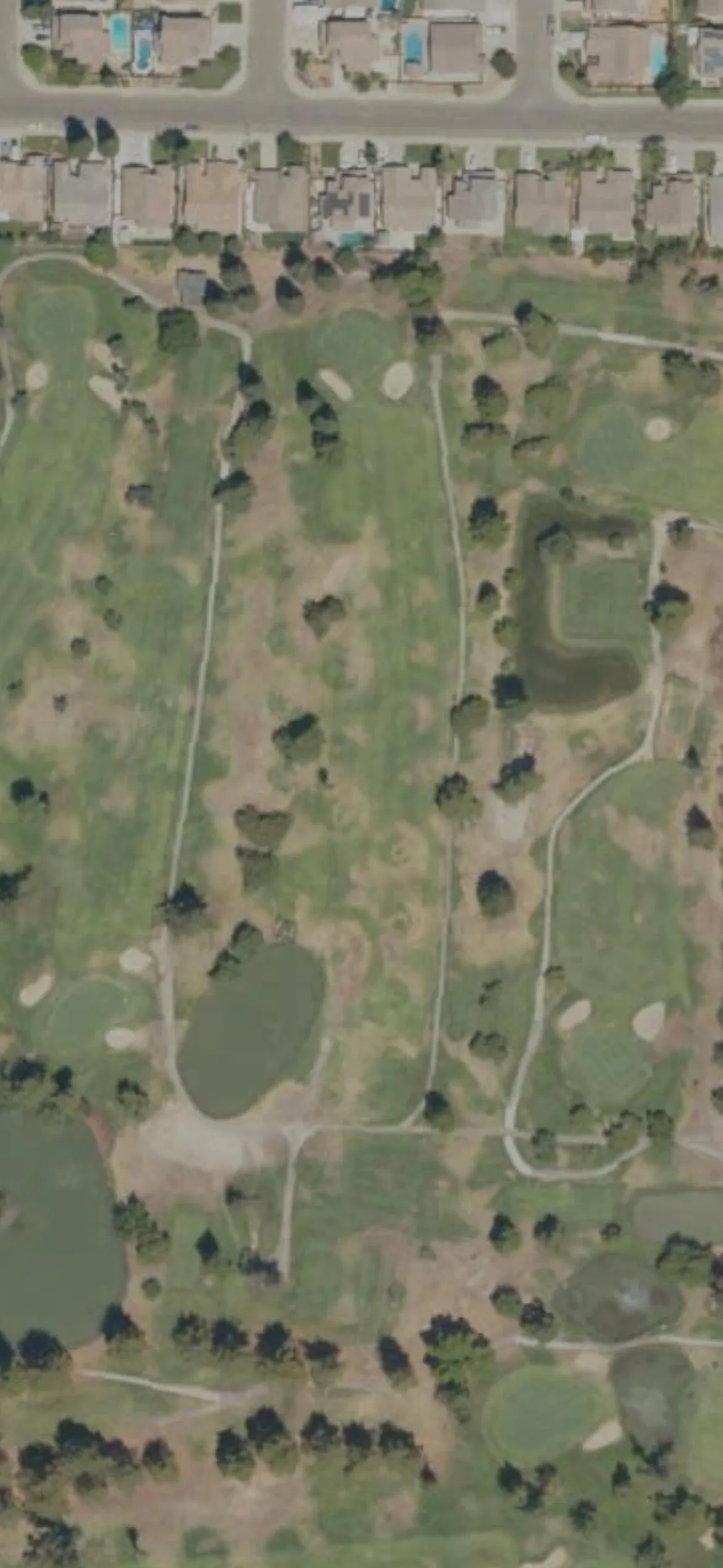 Rancho Del Rey GC hole 5 aerial preview, par 4, 322 yards
