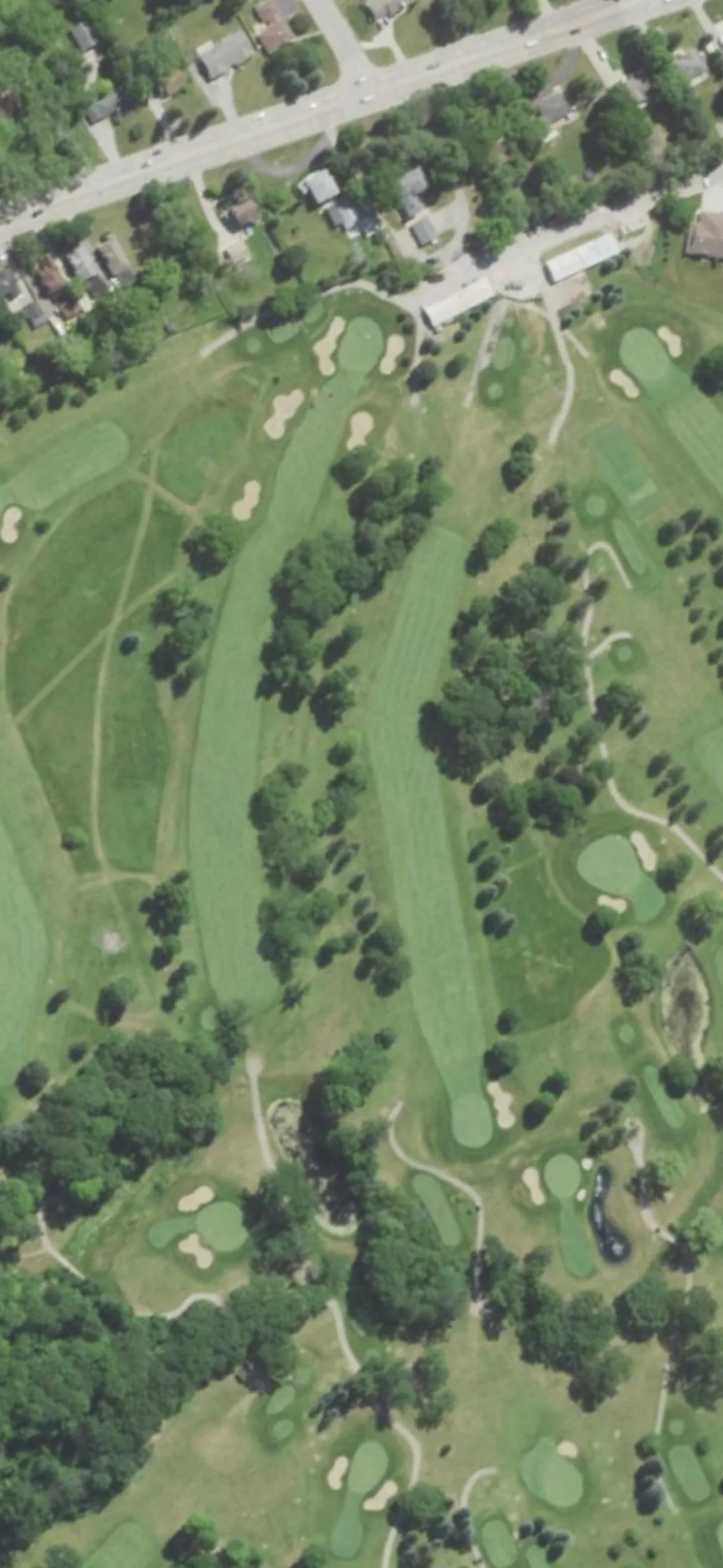 Meadowbrook Country Club hole 3 aerial preview, par 5, 518 yards