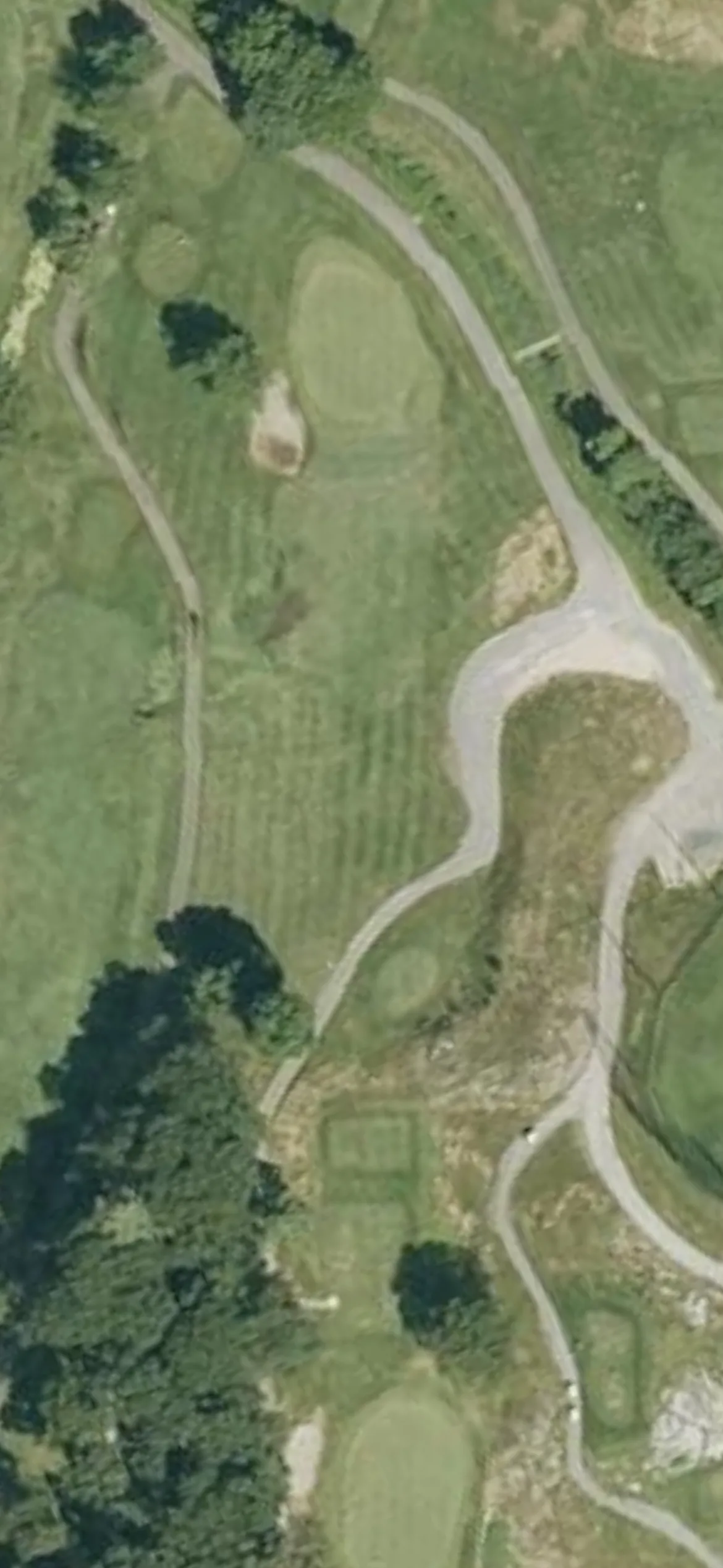 Brookline Golf Course hole 3 aerial preview, par 3, 175 yards