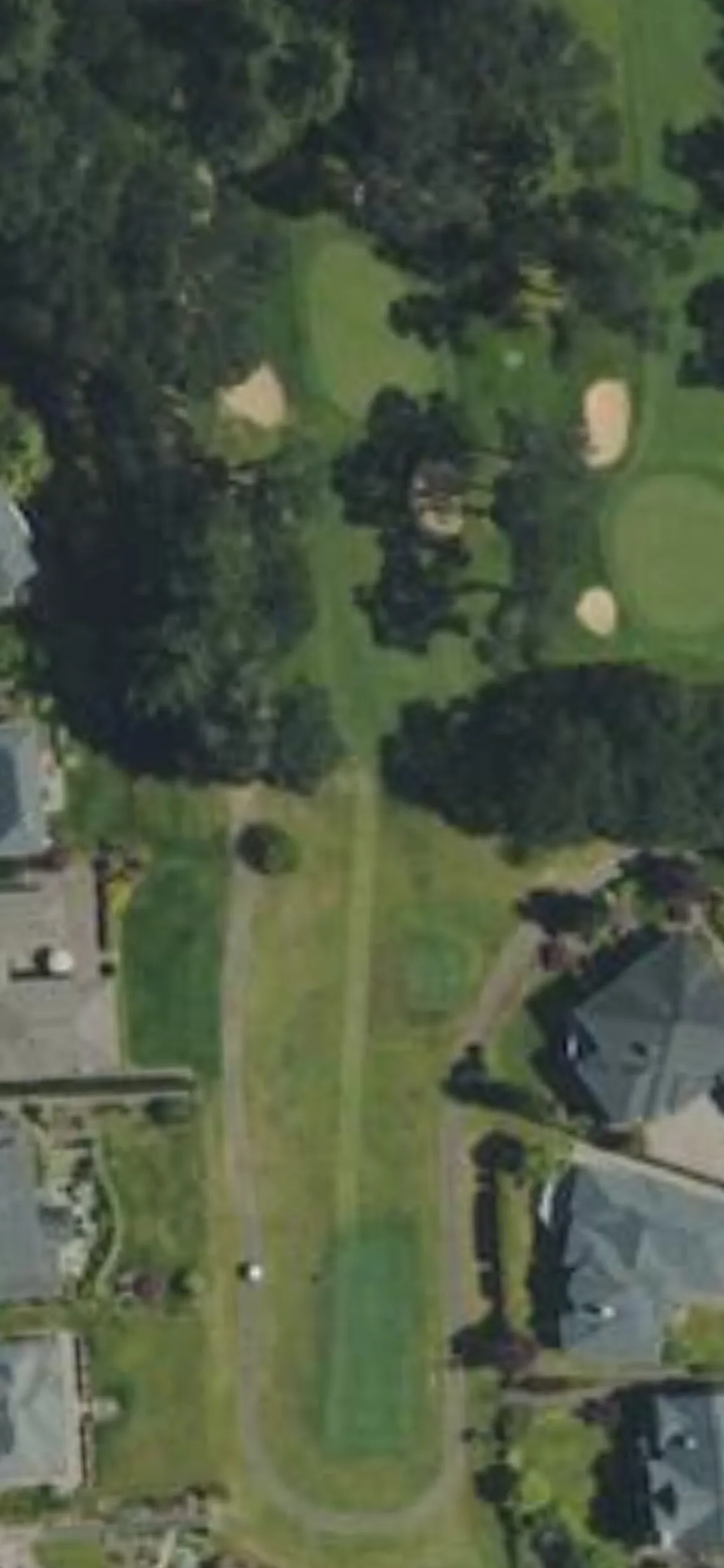 Corvallis Club hole 15 aerial preview, par 3, 148 yards