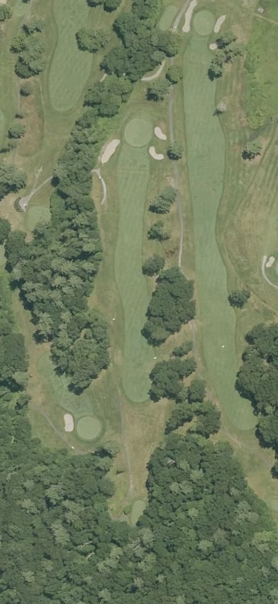 Haverhill Country Club hole 16 aerial preview, par 4, 401 yards