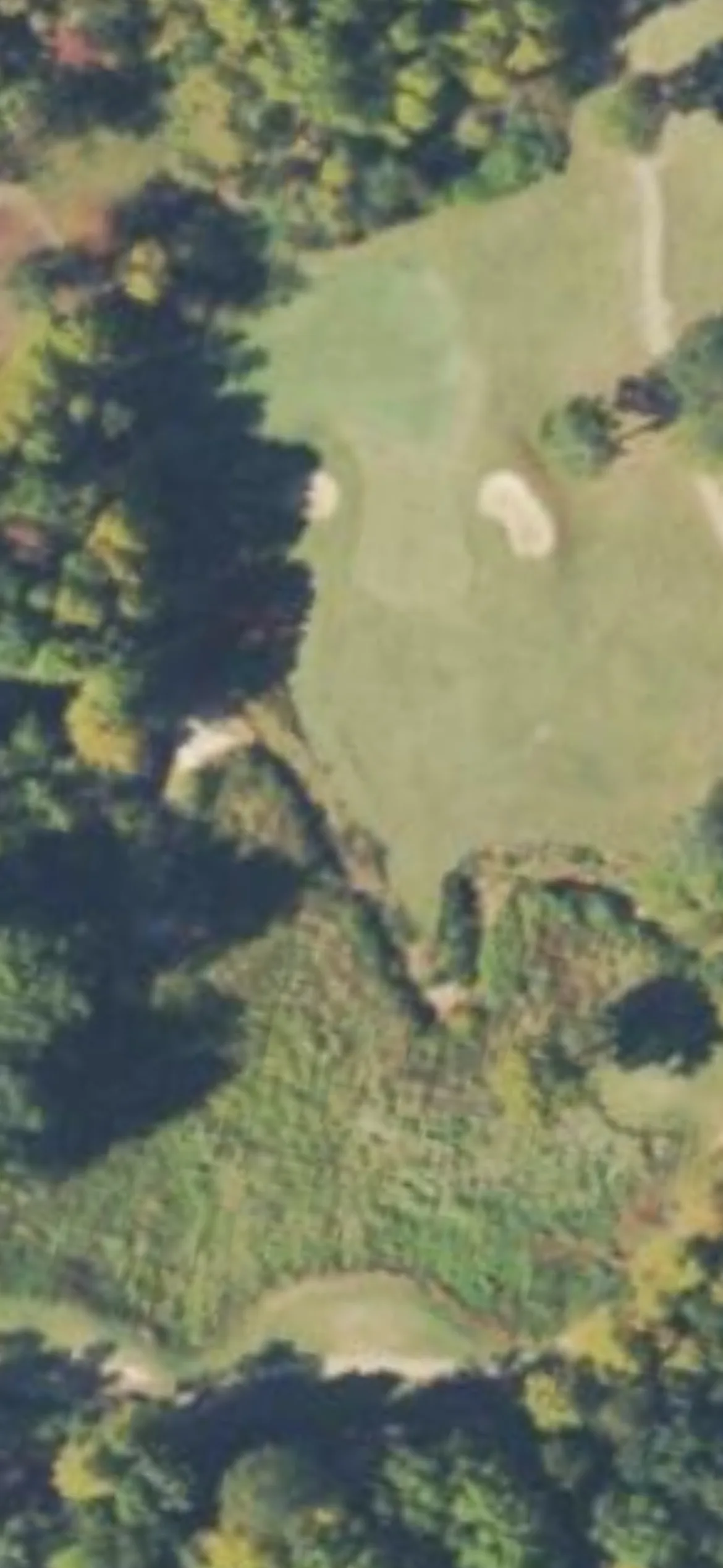 Trophy Club of Apalachee hole 12 aerial preview, par 3, 166 yards