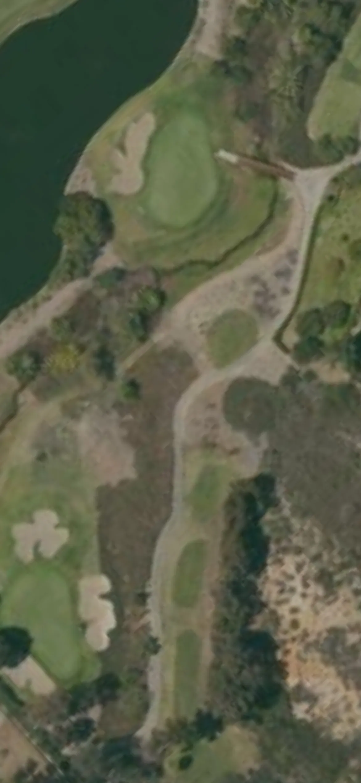 Del Mar Country Club hole 5 aerial preview, par 3, 208 yards