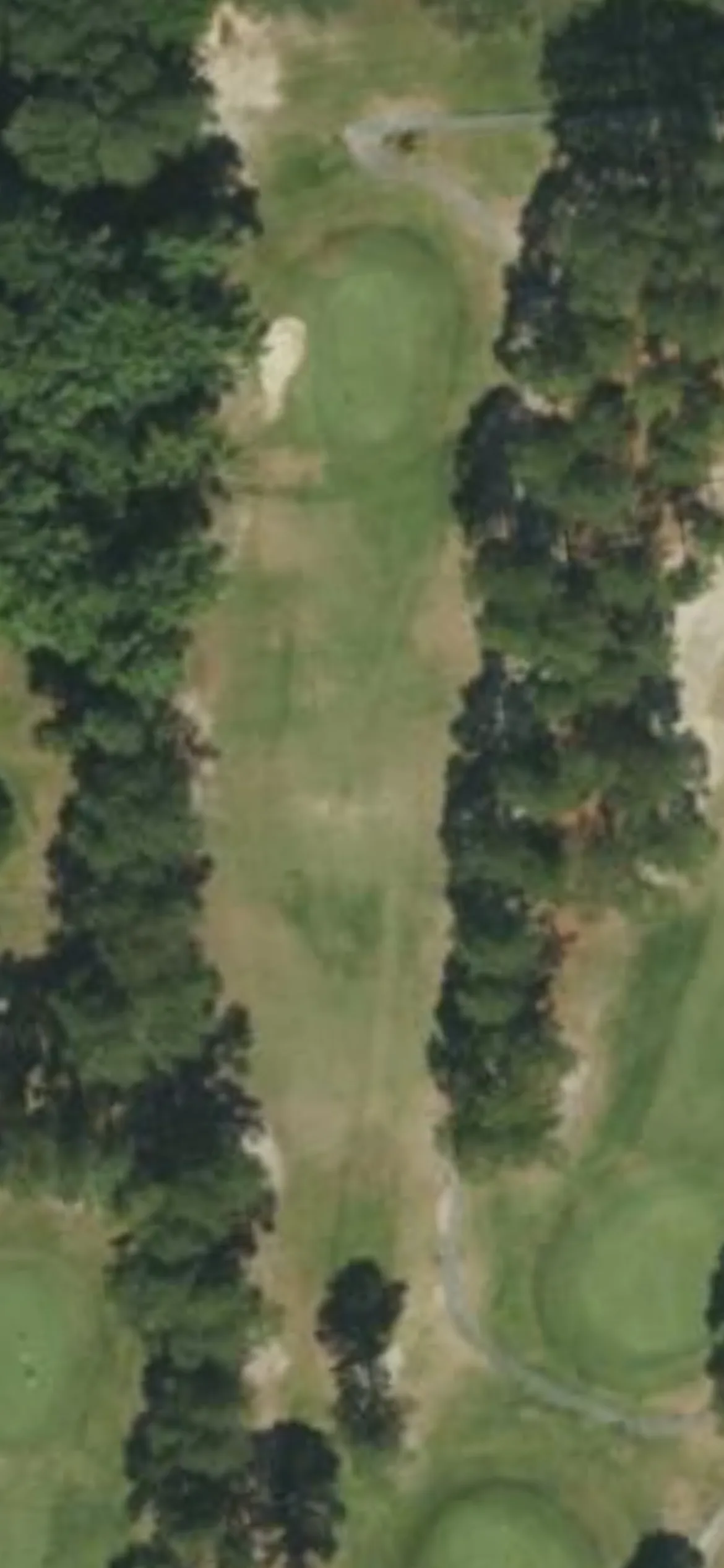 Southern Wayne CC hole 14 aerial preview, par 3, 192 yards