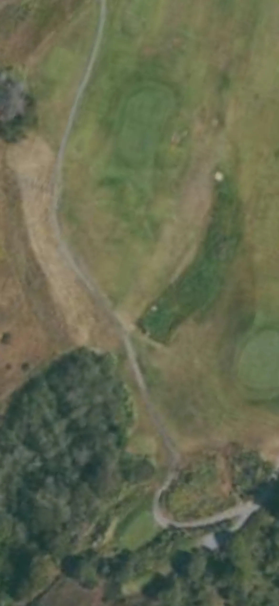 Pajaro Valley GC hole 14 aerial preview, par 3, 180 yards
