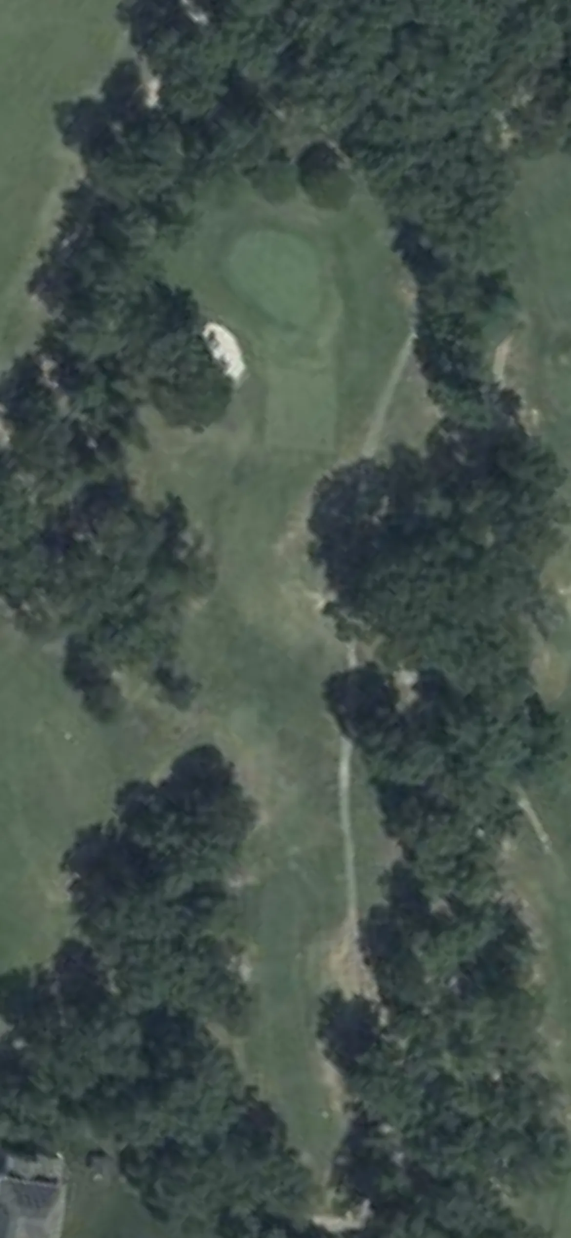 White Plains Golf Course hole 2 aerial preview, par 3, 200 yards