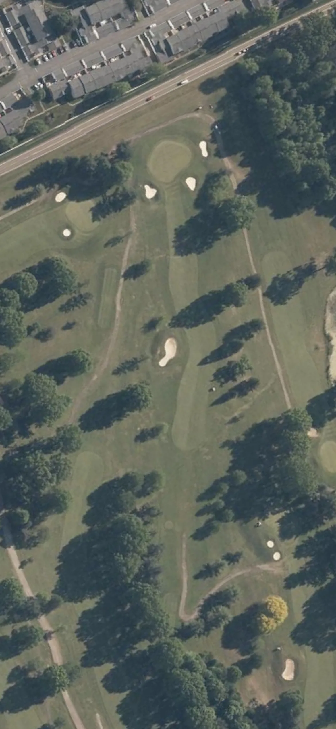 Mayfair Country Club hole 6 aerial preview, par 4, 363 yards