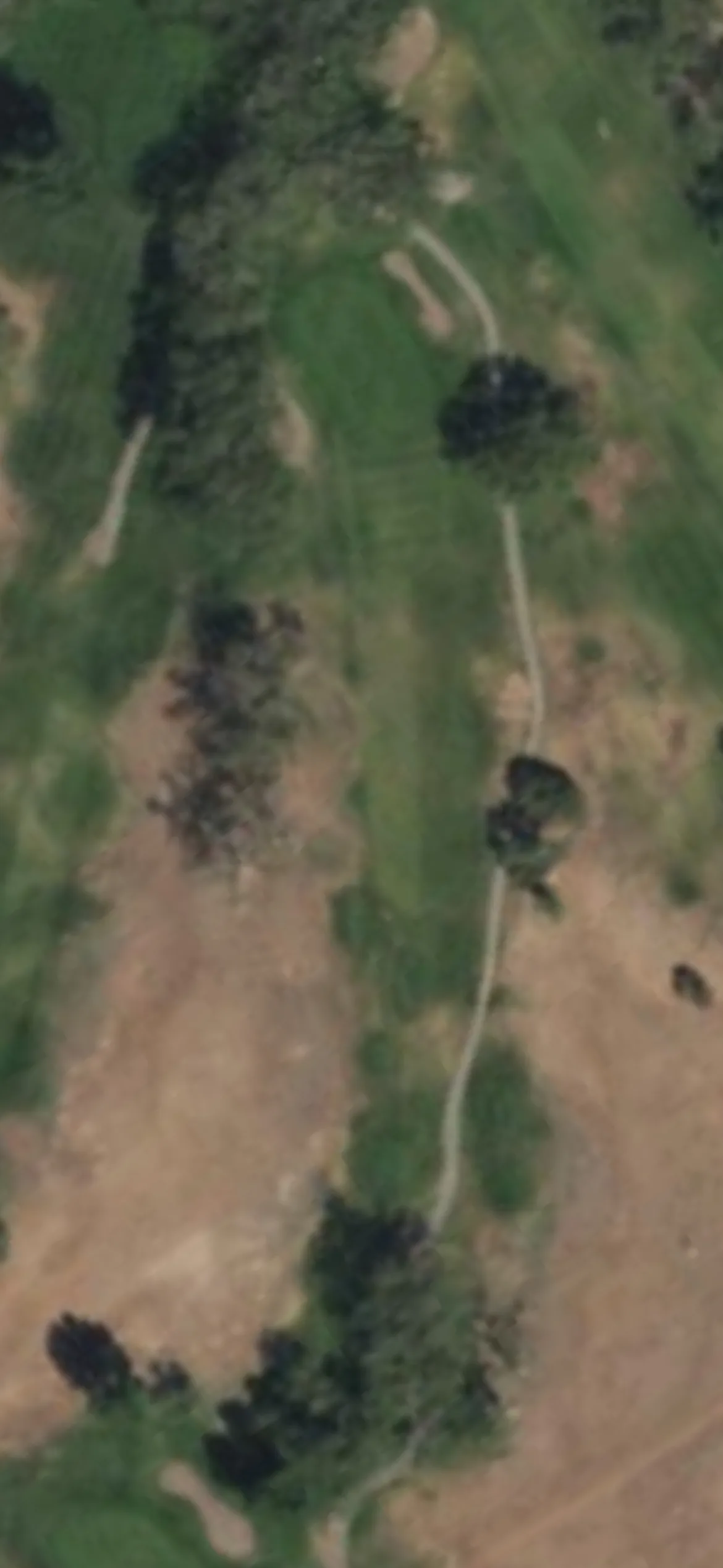 Santa Fe CC hole 14 aerial preview, par 3, 204 yards
