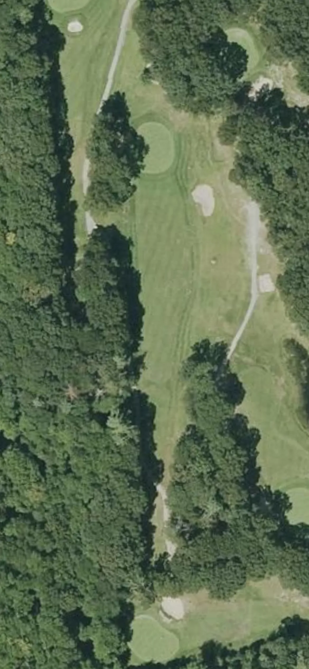 Rockland Golf Course hole 15 aerial preview, par 3, 238 yards