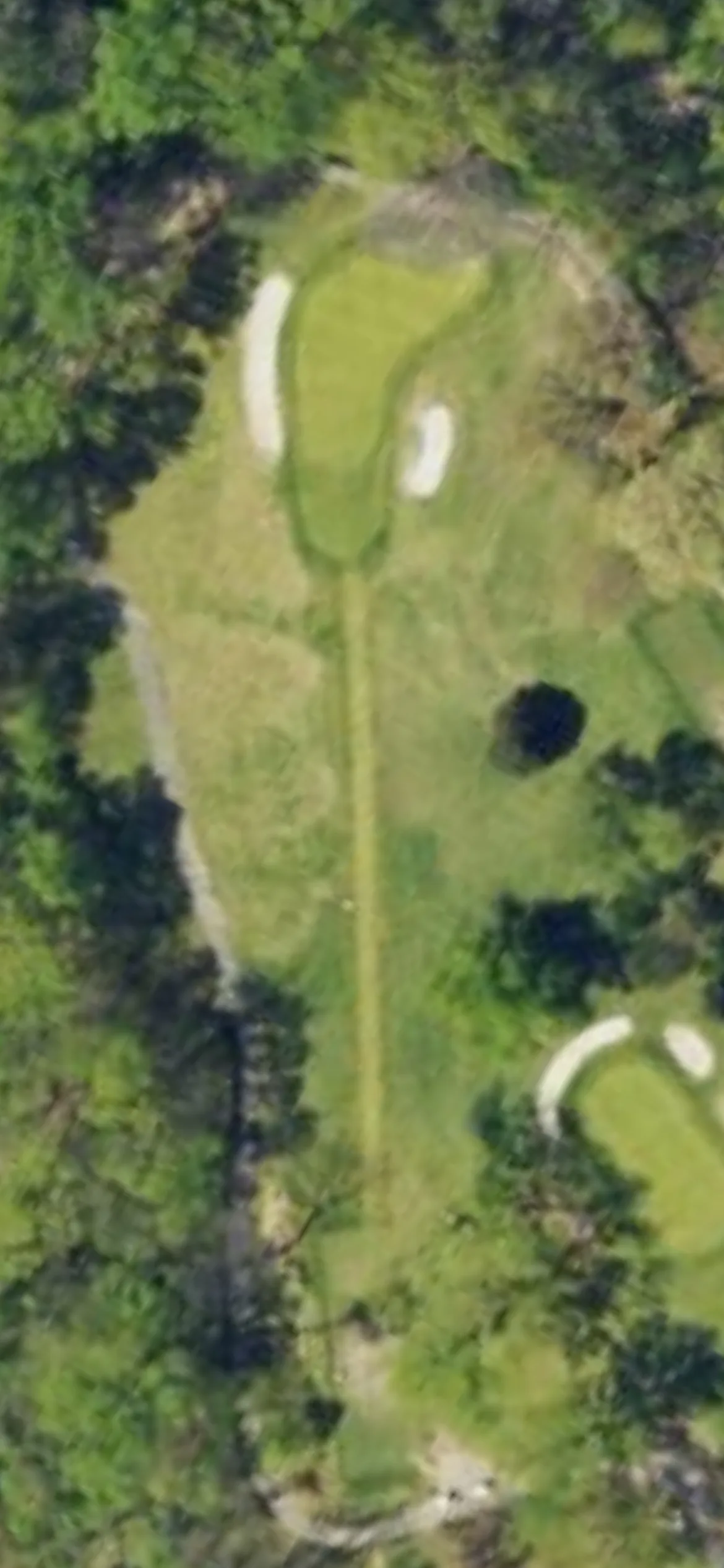 Bensalem Country Club hole 4 aerial preview, par 3, 159 yards