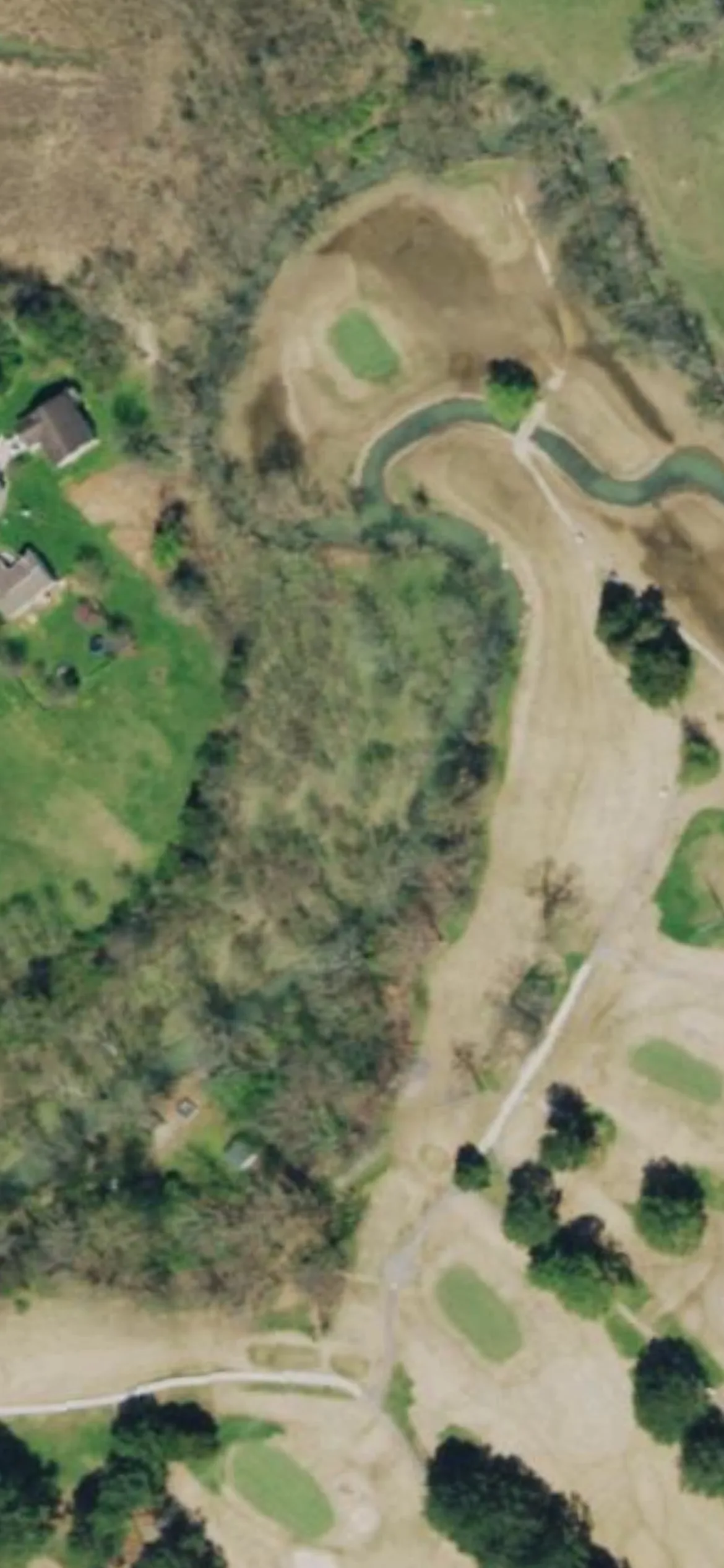 Beaver Brook Country Club hole 13 aerial preview, par 4, 325 yards