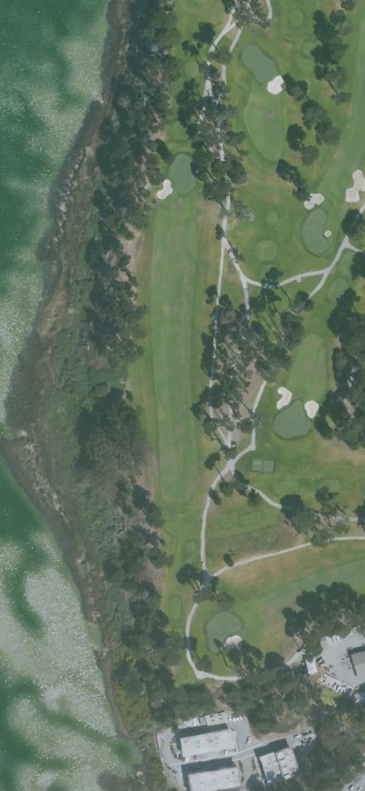 TPC Harding Park GC hole 14 aerial preview, par 4, 467 yards