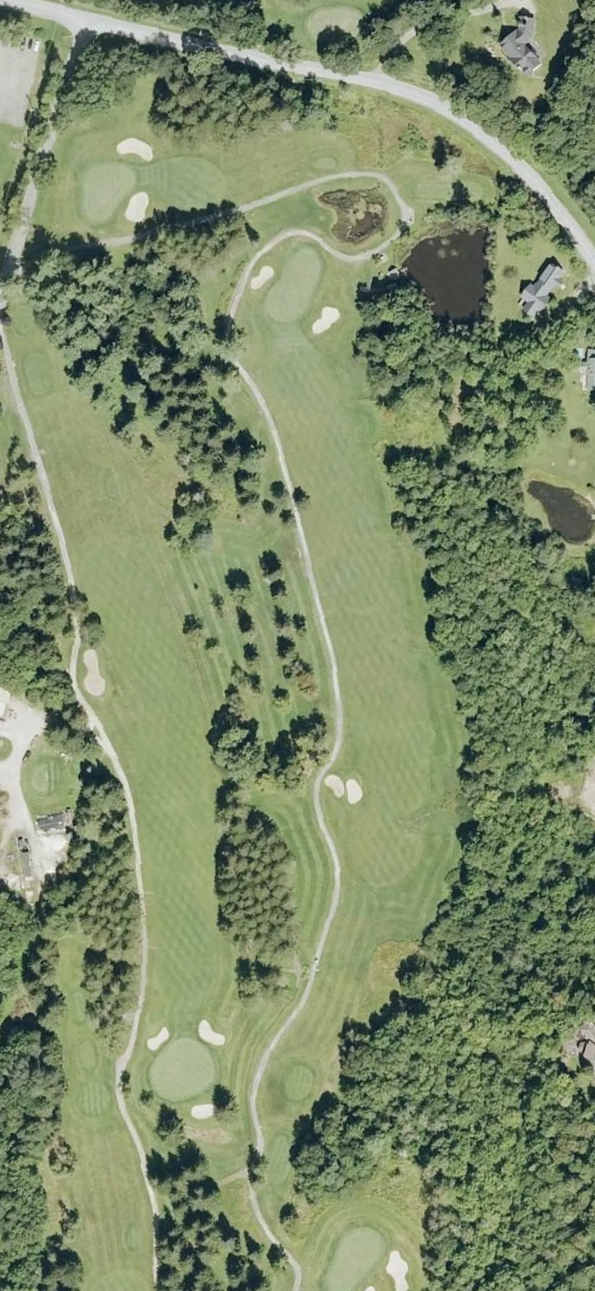 Mount Snow Country Club hole 14 aerial preview, par 5, 494 yards