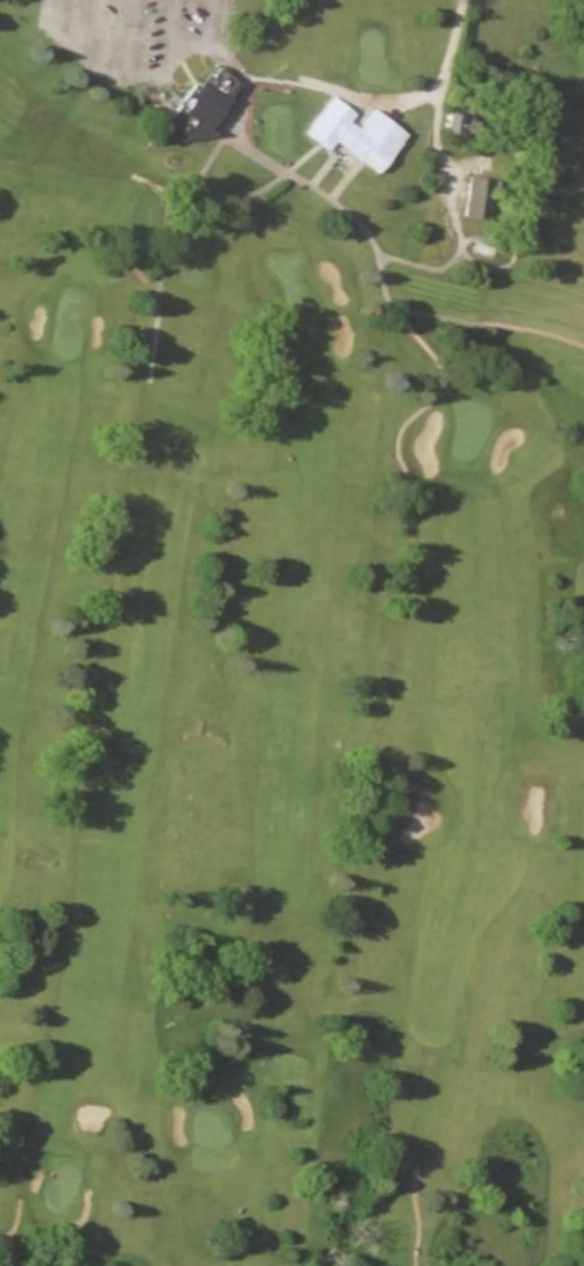 Hartford Golf Club hole 18 aerial preview, par 4, 416 yards