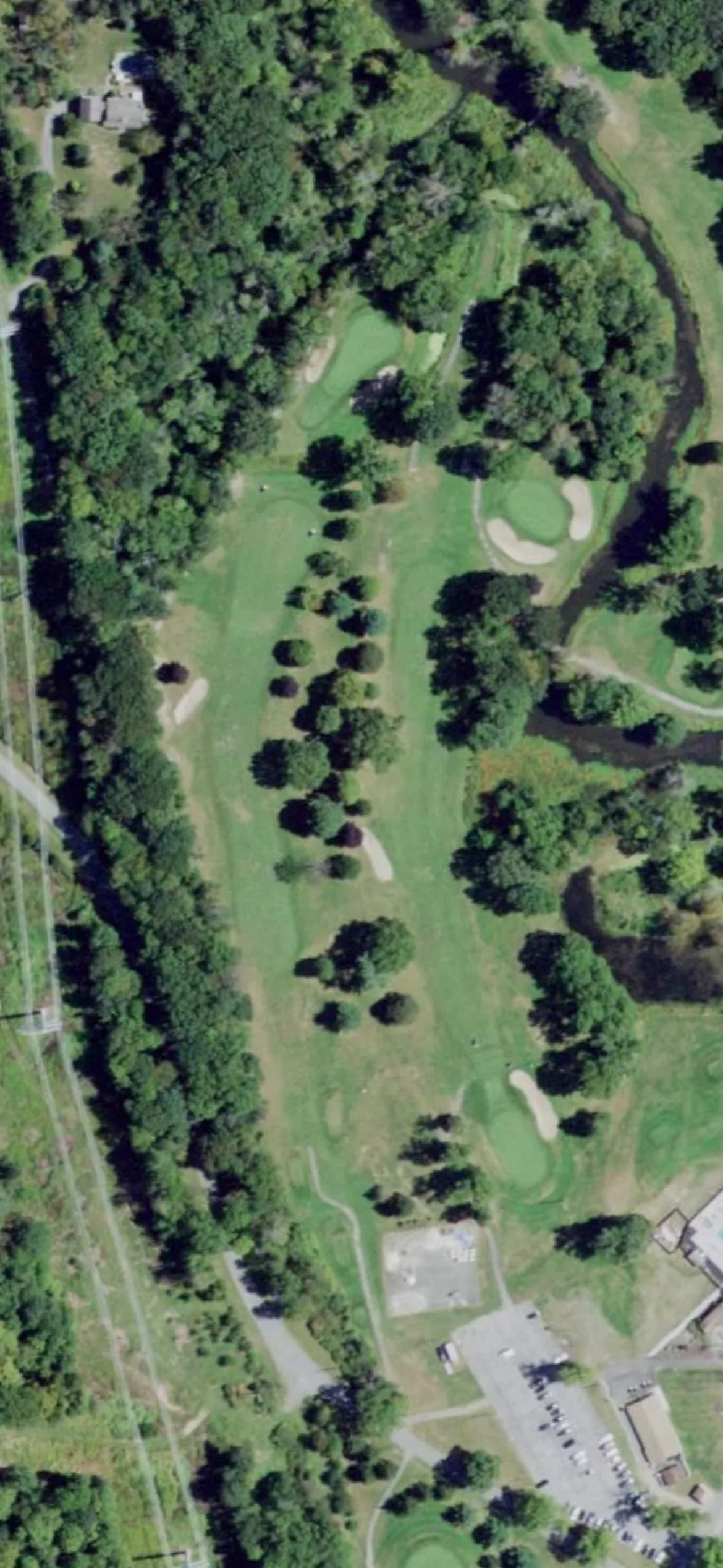 Otterkill Country Club hole 15 aerial preview, par 4, 437 yards