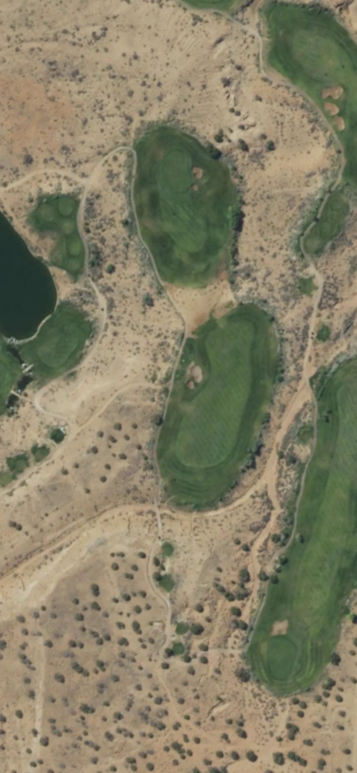 Twin Warriors GC hole 3 aerial preview, par 4, 502 yards