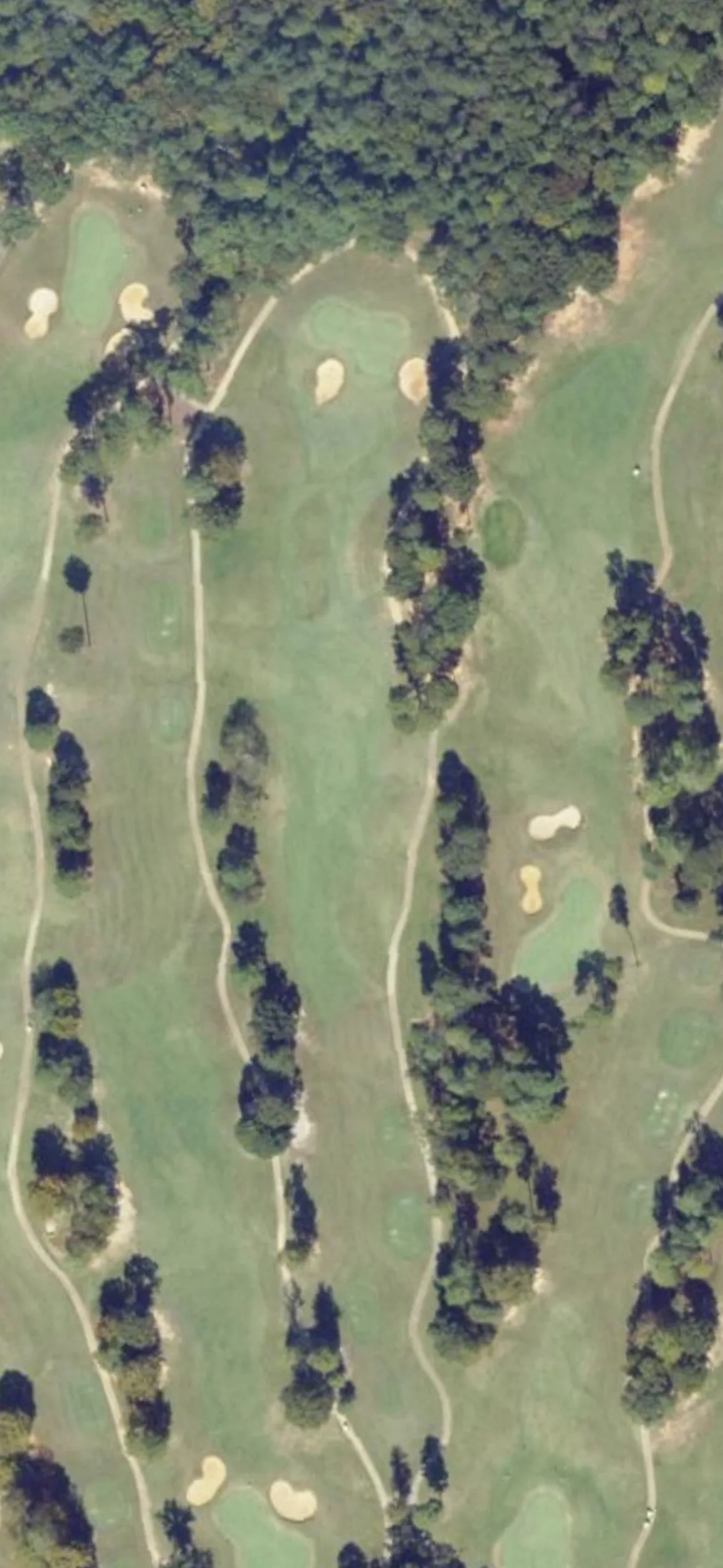 Kiskiack Golf Club hole 6 aerial preview, par 4, 396 yards
