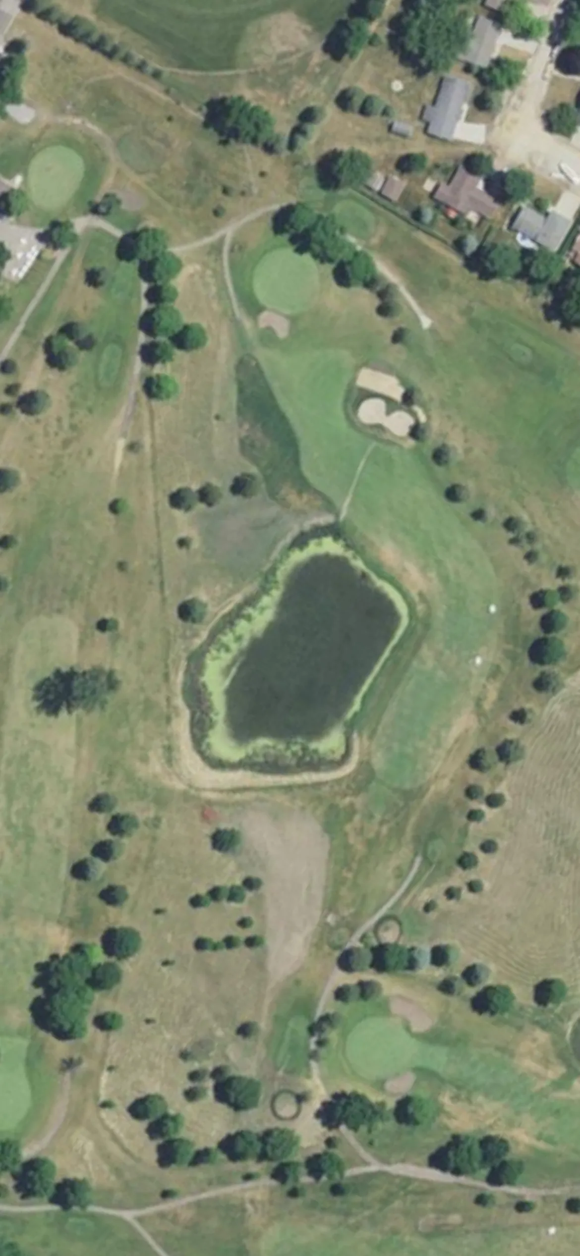 Montgomery National Golf Club hole 18 aerial preview, par 4, 378 yards