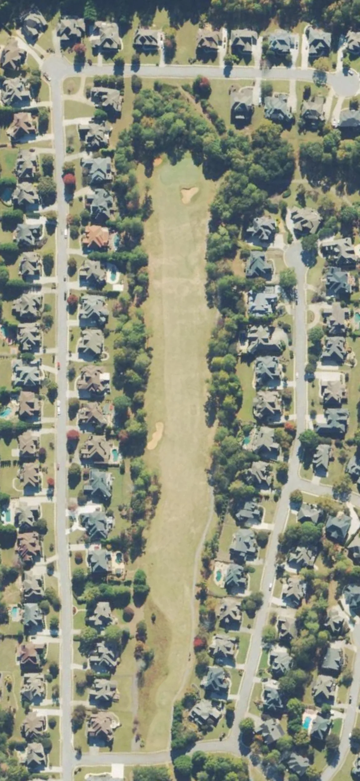 Trophy Club of Apalachee hole 8 aerial preview, par 5, 529 yards