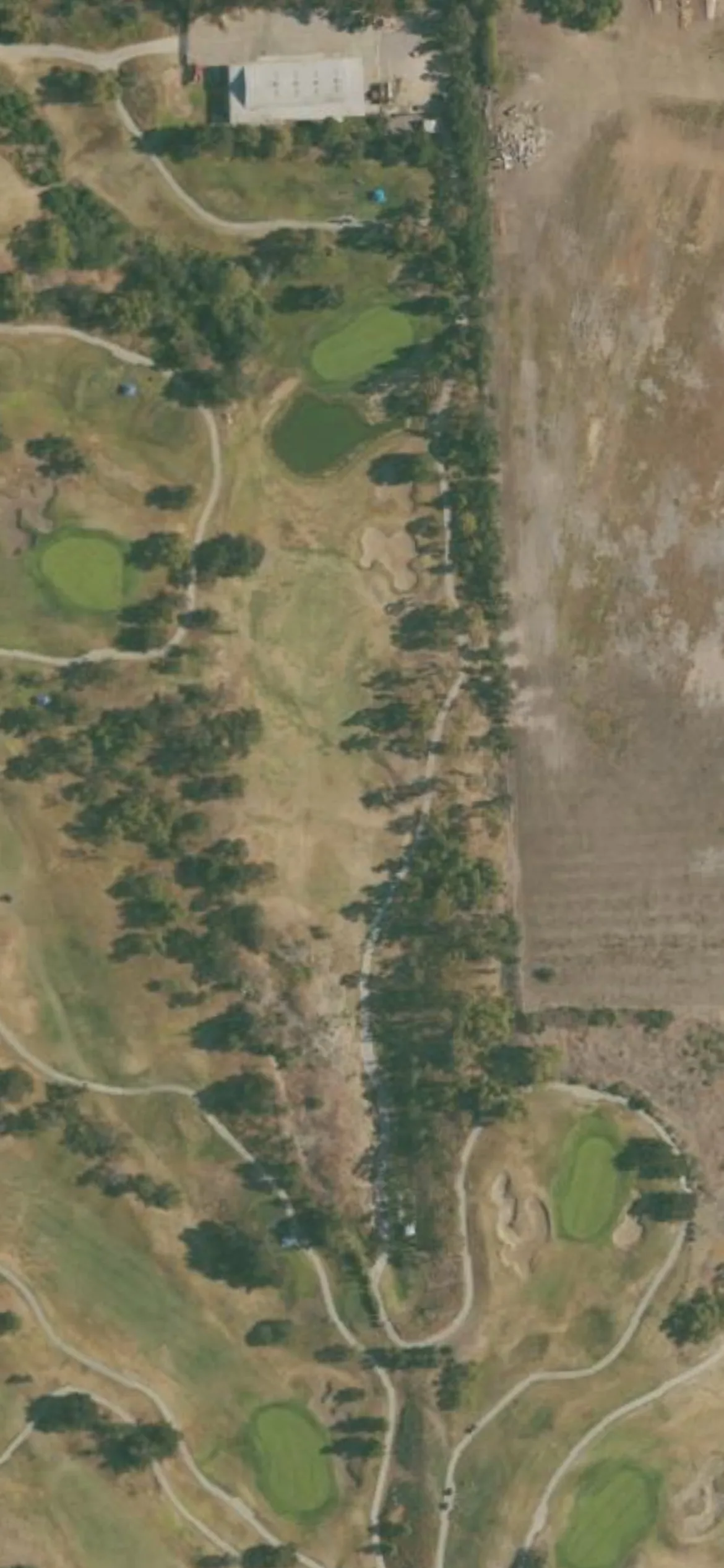 Glen Annie Golf Club hole 3 aerial preview, par 4, 340 yards