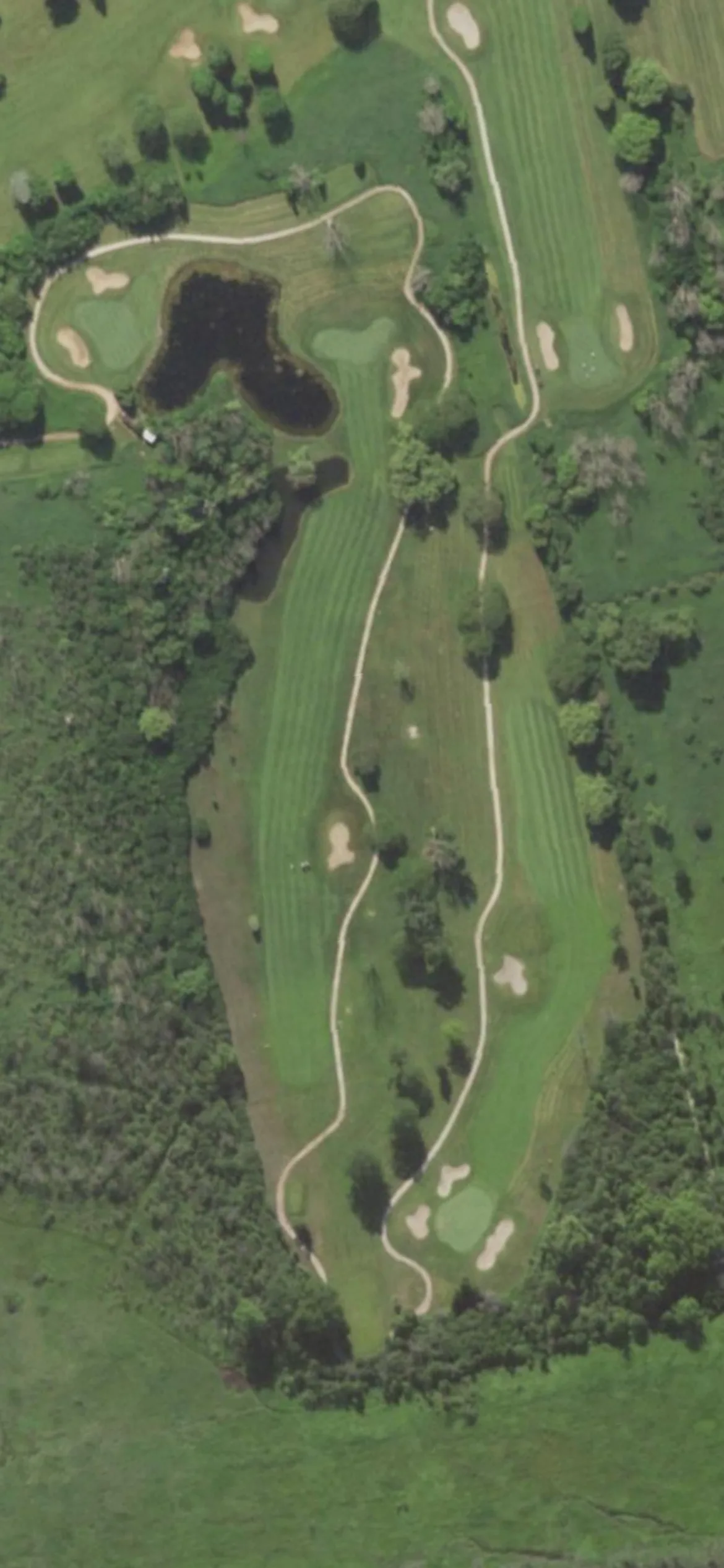 Hartford Golf Club hole 3 aerial preview, par 5, 486 yards