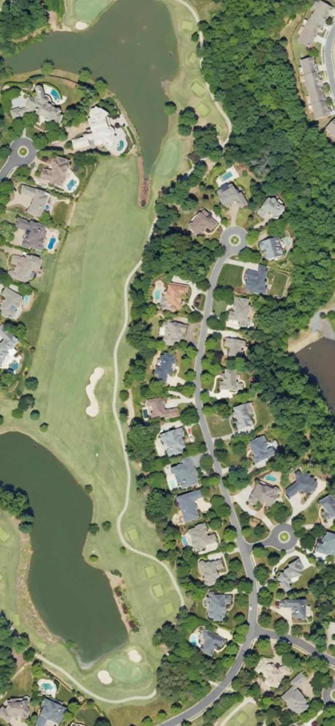Ballantyne CC hole 11 aerial preview, par 5, 509 yards