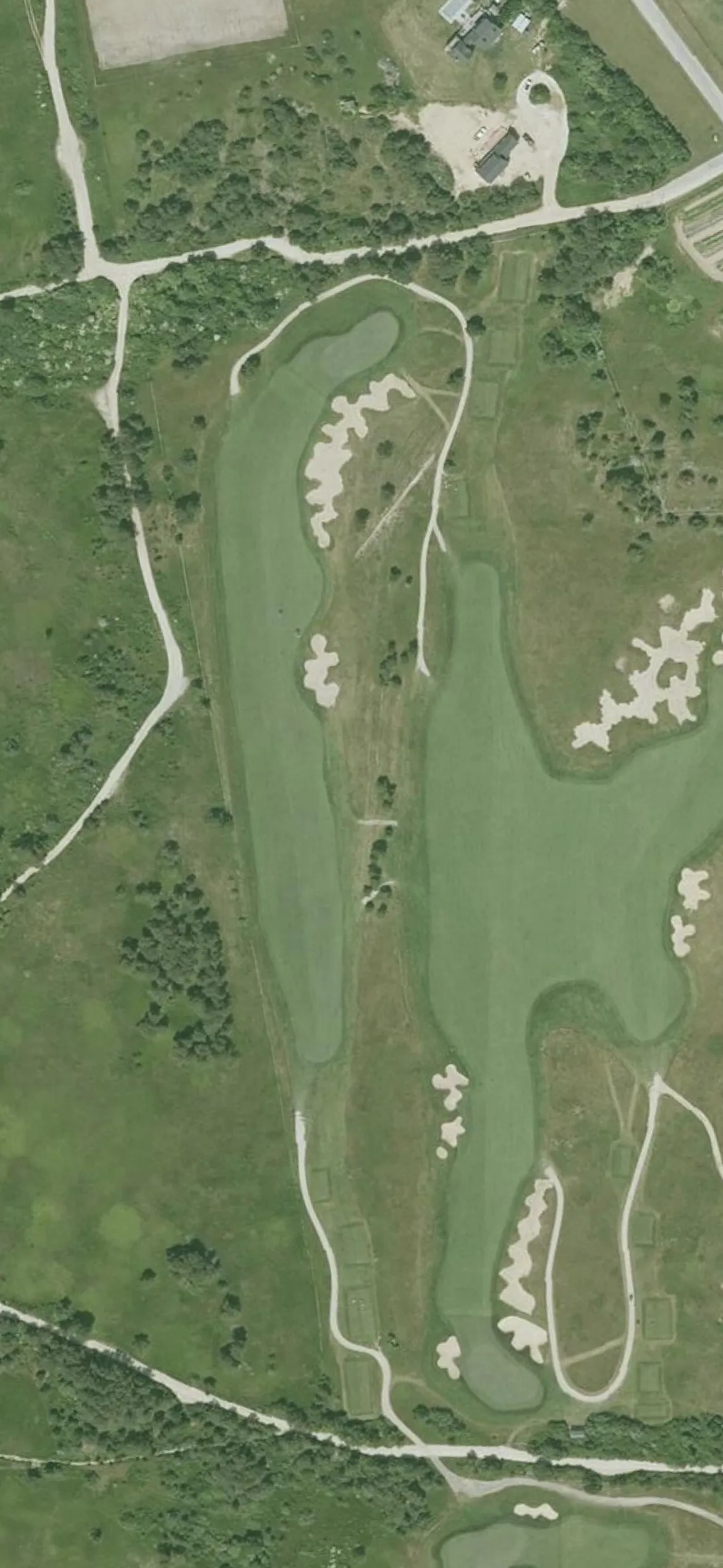 Miacomet Golf Club hole 4 aerial preview, par 5, 500 yards