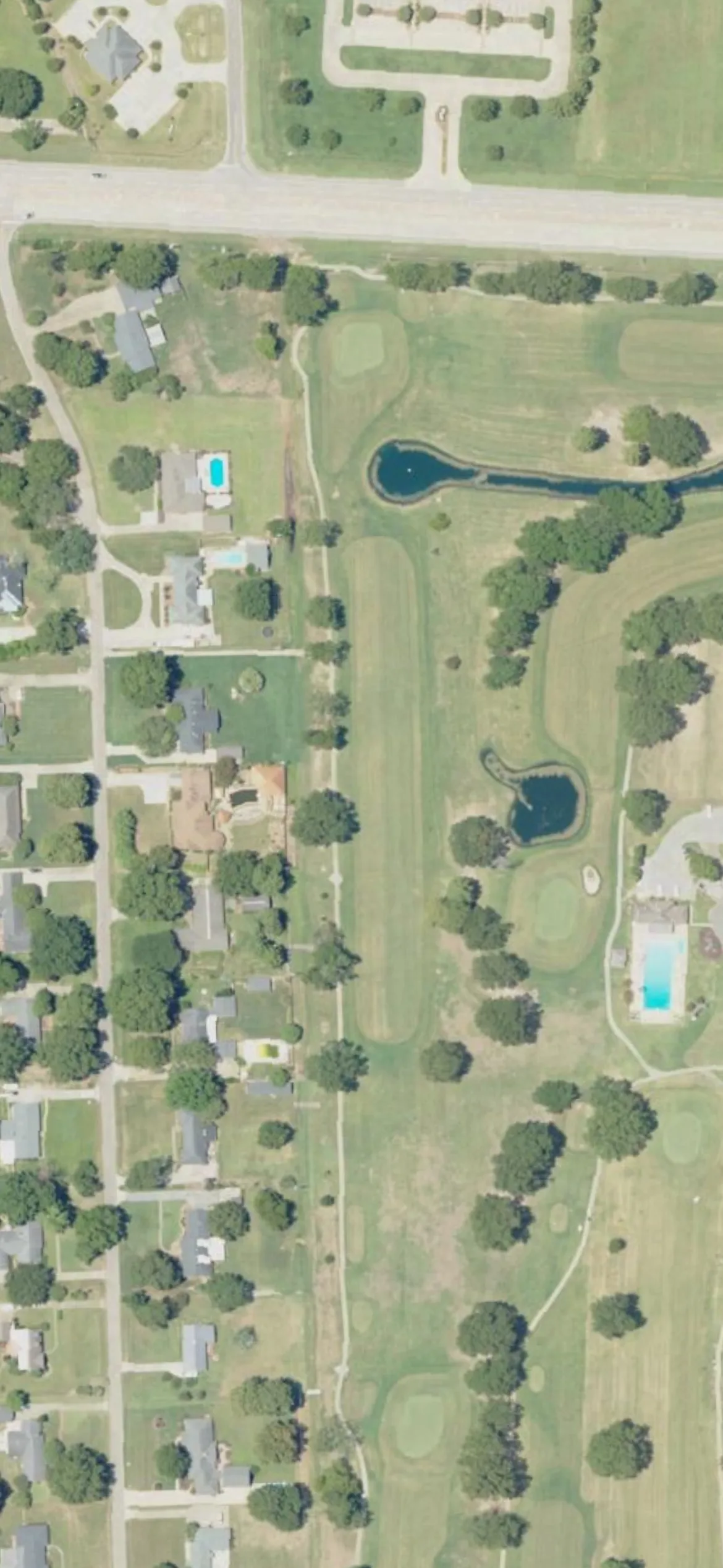 Greenville Country Club hole 16 aerial preview, par 5, 502 yards