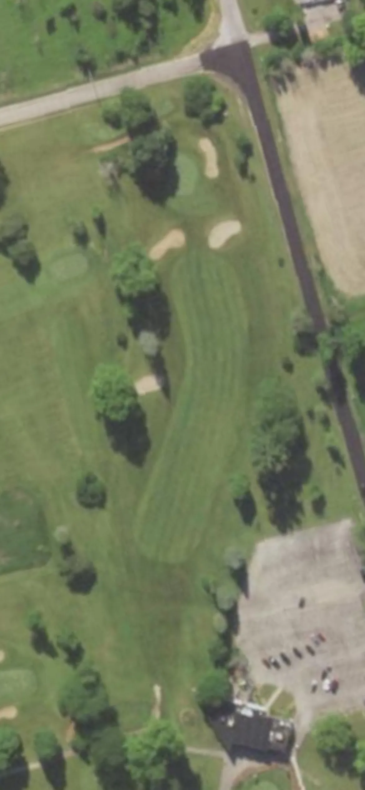 Hartford Golf Club hole 13 aerial preview, par 4, 280 yards
