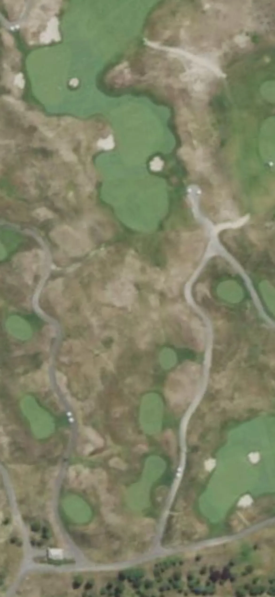 Bally's Golf Links at Ferry Point hole 8 aerial preview, par 3, 214 yards