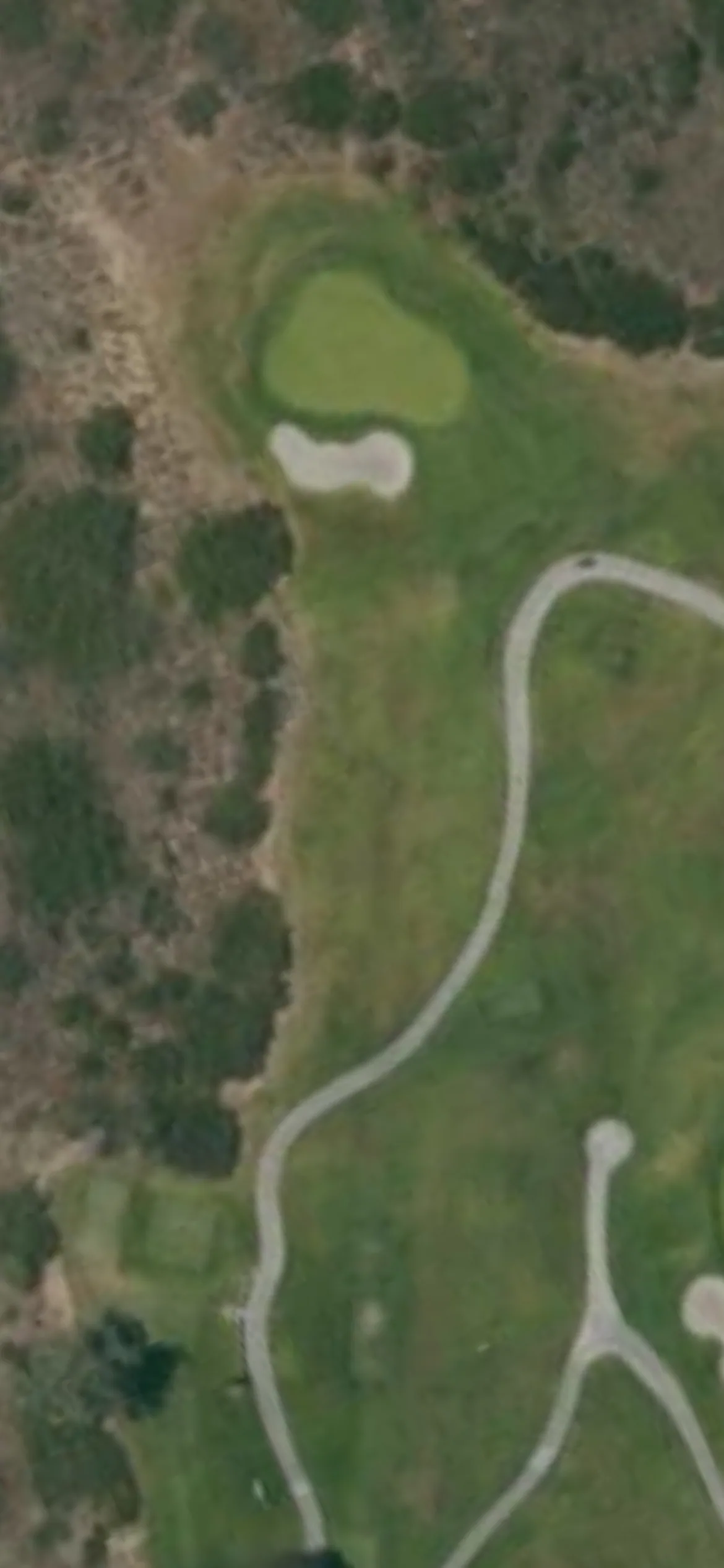 Torrey Pines Municipal Golf Course - South hole 3 aerial preview, par 3, 201 yards