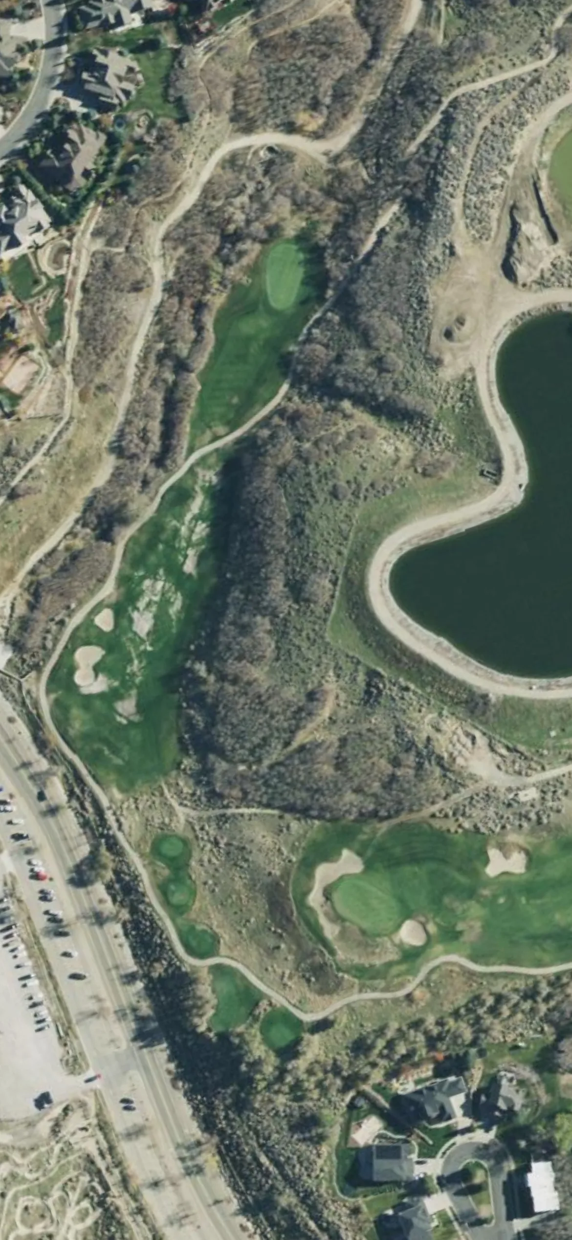 South Mountain GC hole 14 aerial preview, par 4, 397 yards