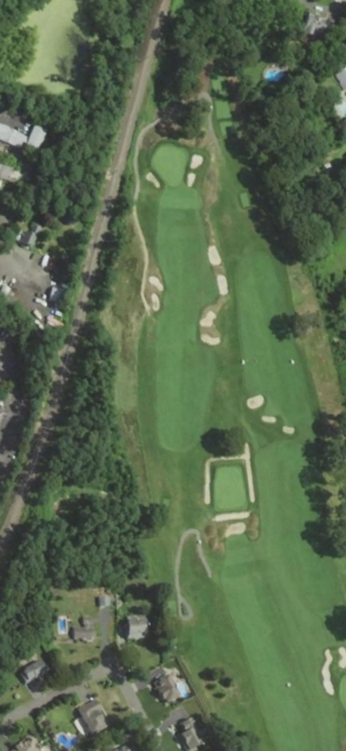St George's Golf & Country Club hole 5 aerial preview, par 4, 365 yards