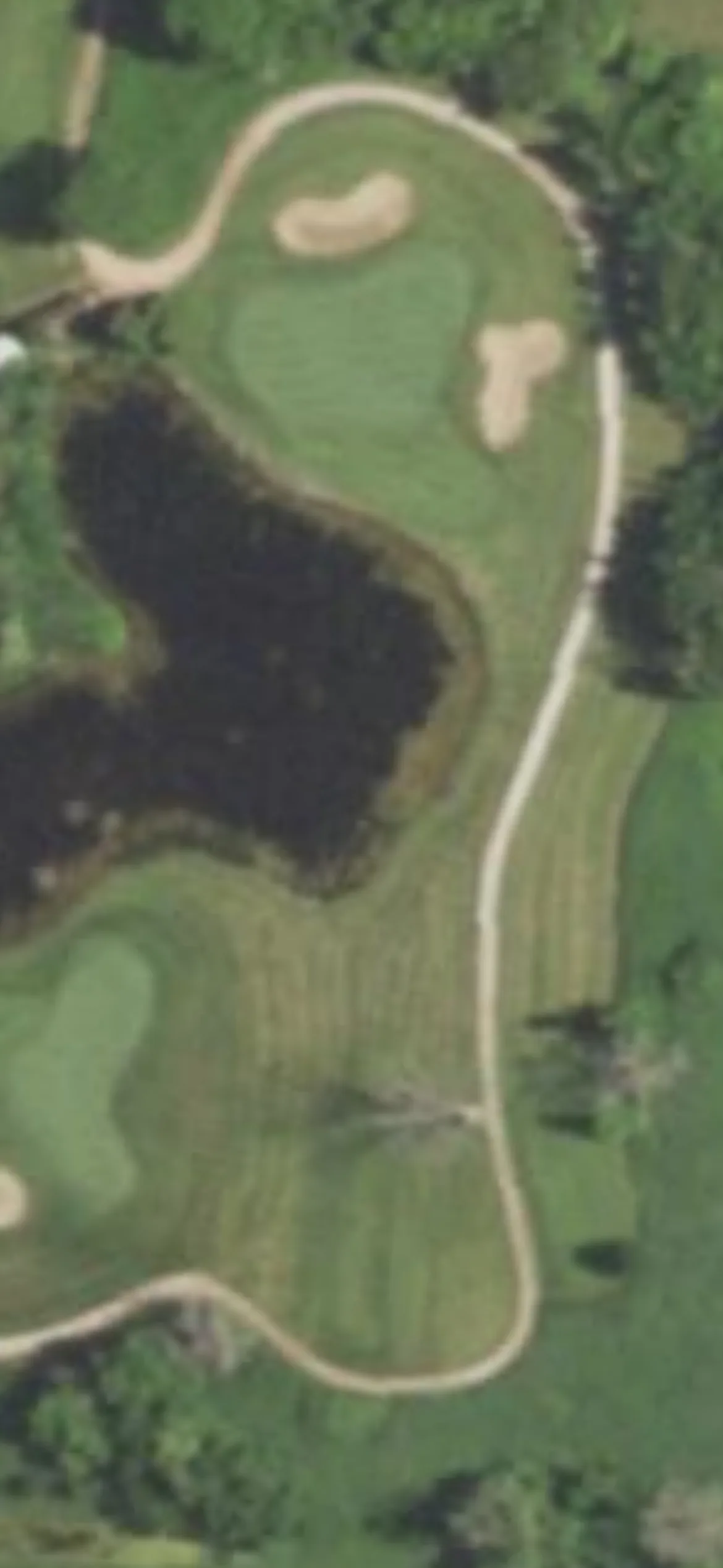 Hartford Golf Club hole 4 aerial preview, par 3, 152 yards