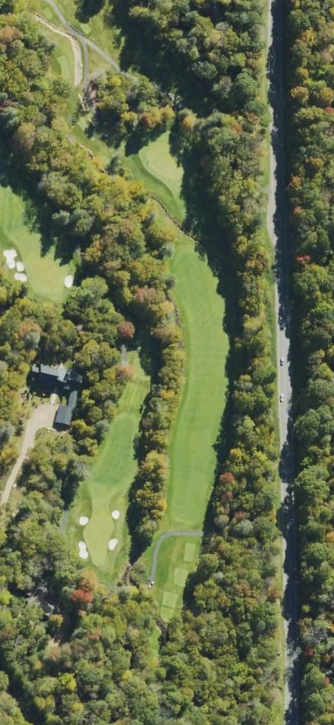 Grandfather G&CC - Grandfather hole 15 aerial preview, par 4, 378 yards